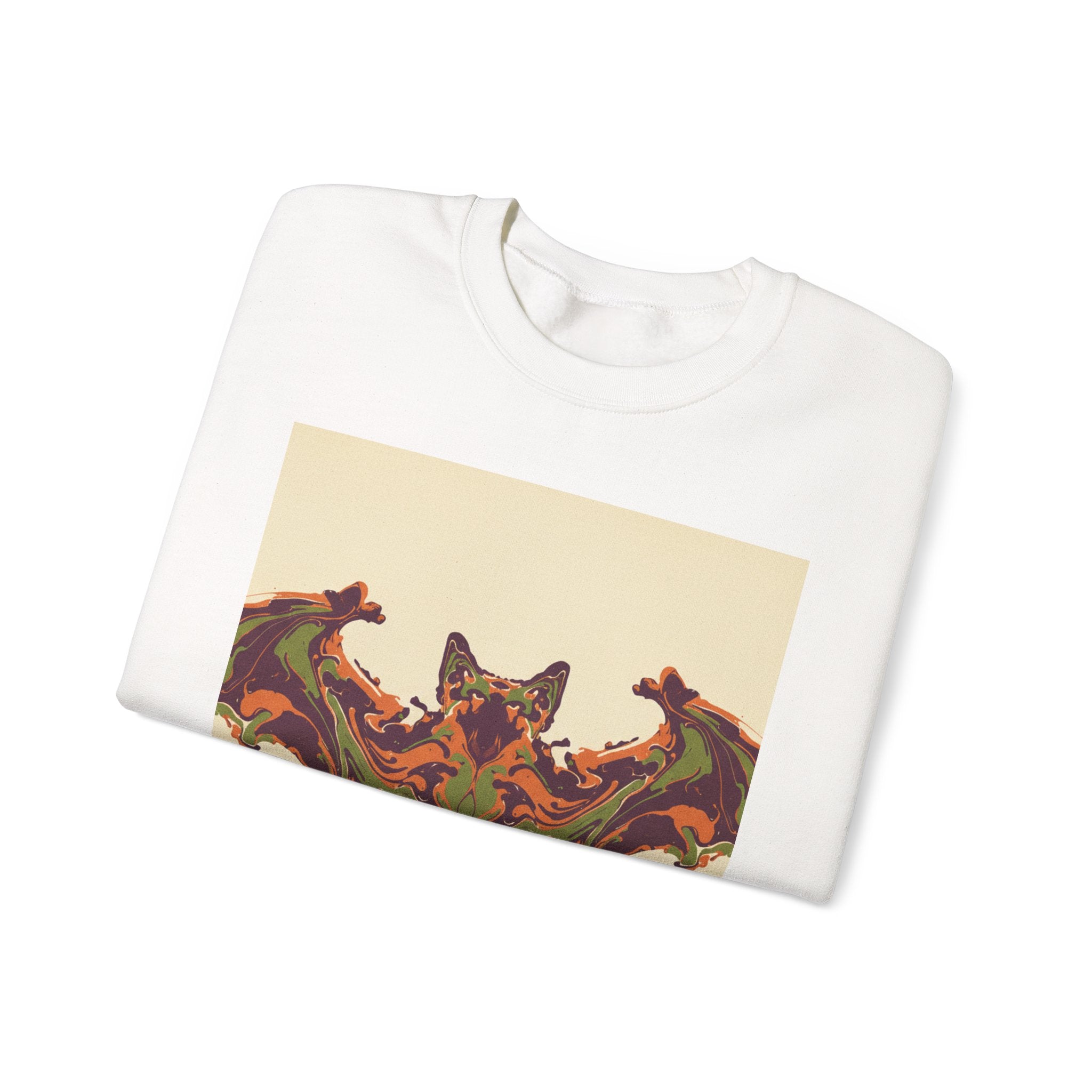 Abstract Bat Rorschach Crewneck Sweatshirt