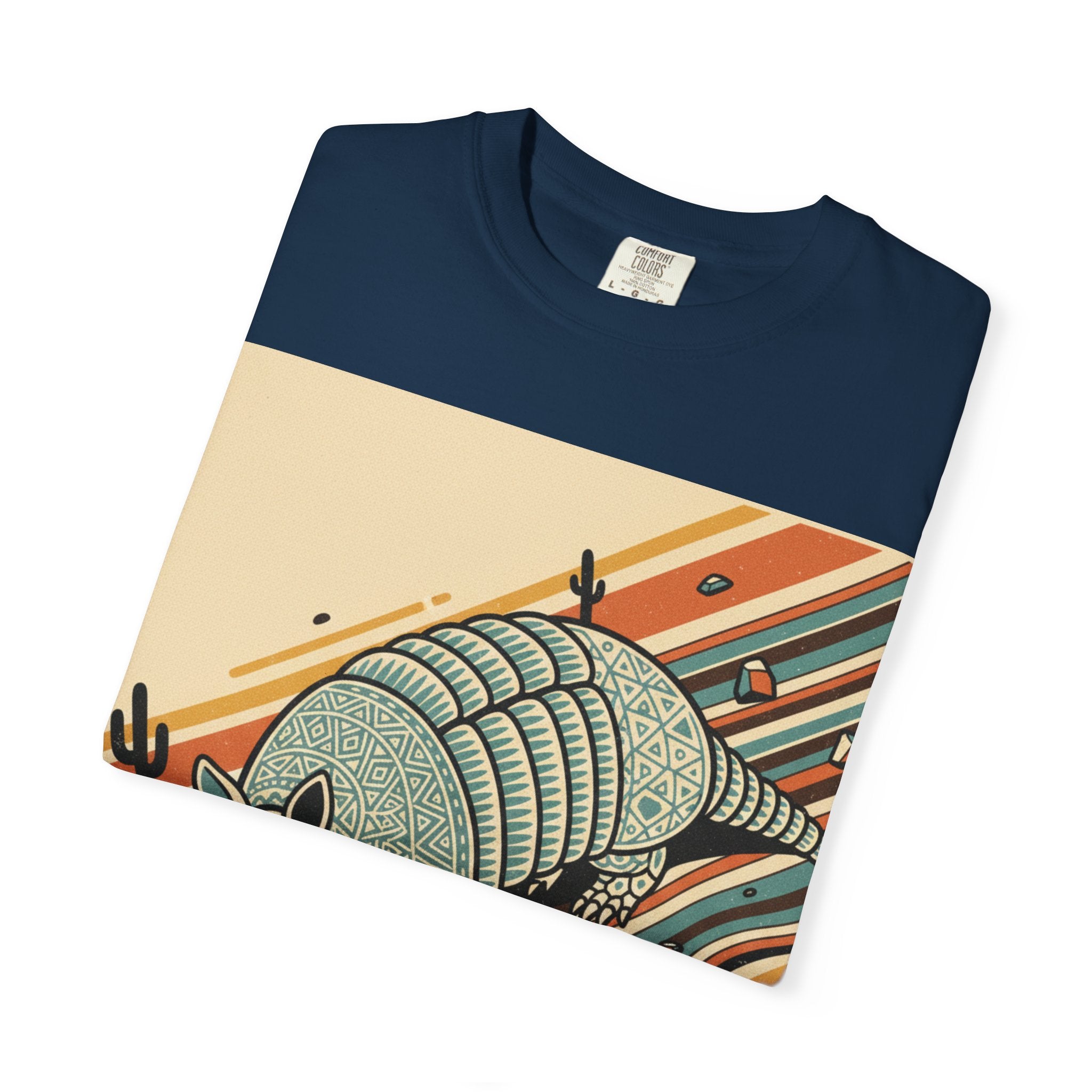 Armadillo Desert Graphic T-Shirt — Retro Southwest Vibe