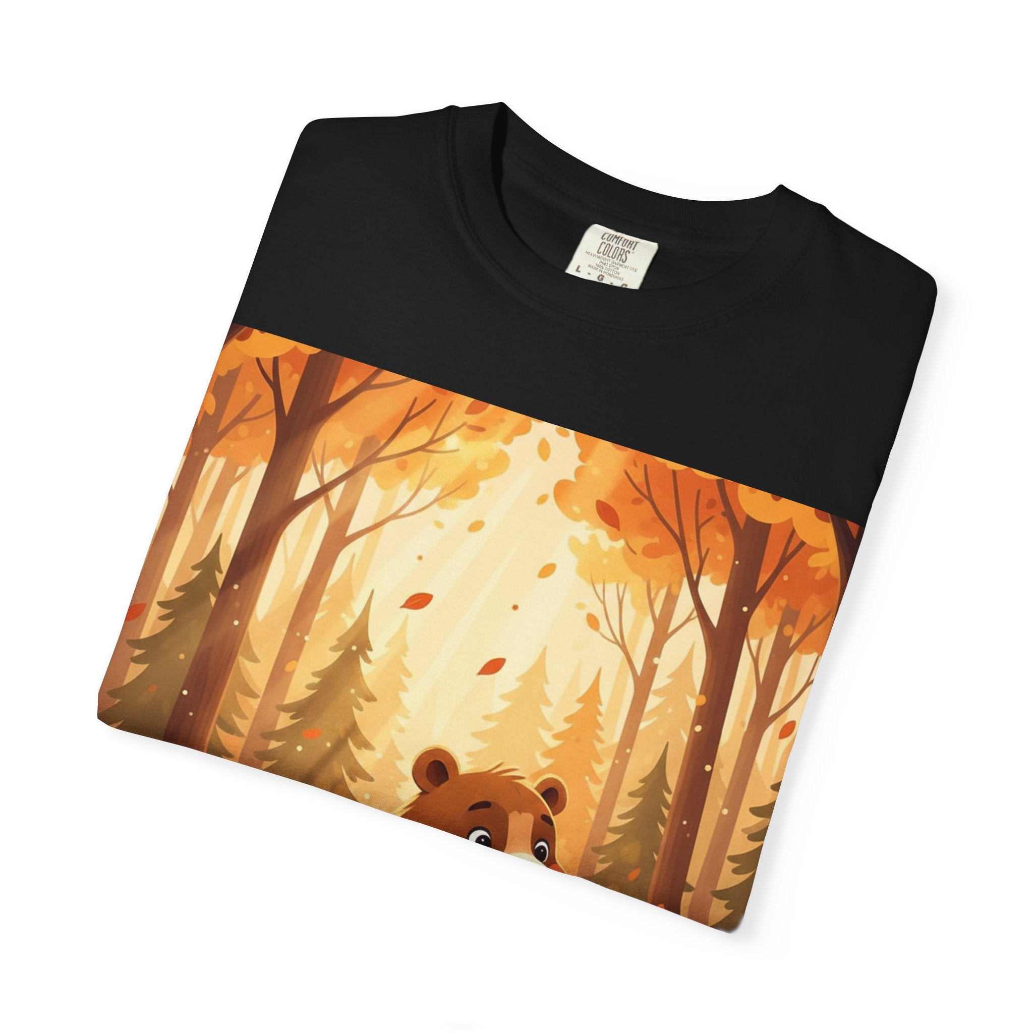Autumn Forest Bear T-Shirt — Cute Woodland Bear Fall Graphic Tee
