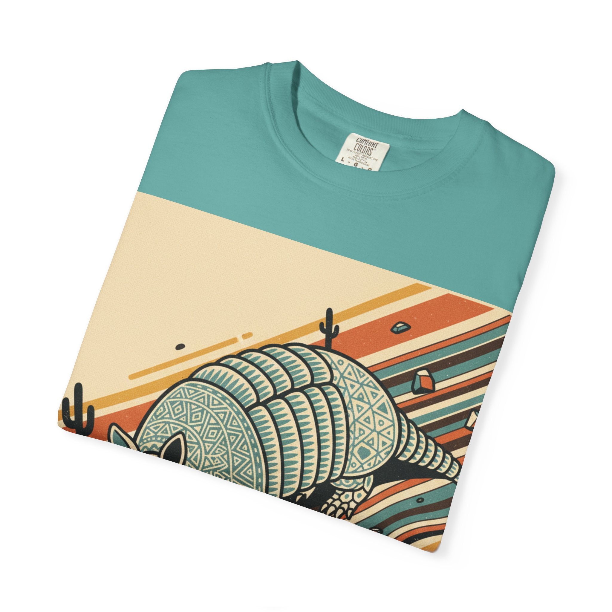 Armadillo Desert Graphic T-Shirt — Retro Southwest Vibe