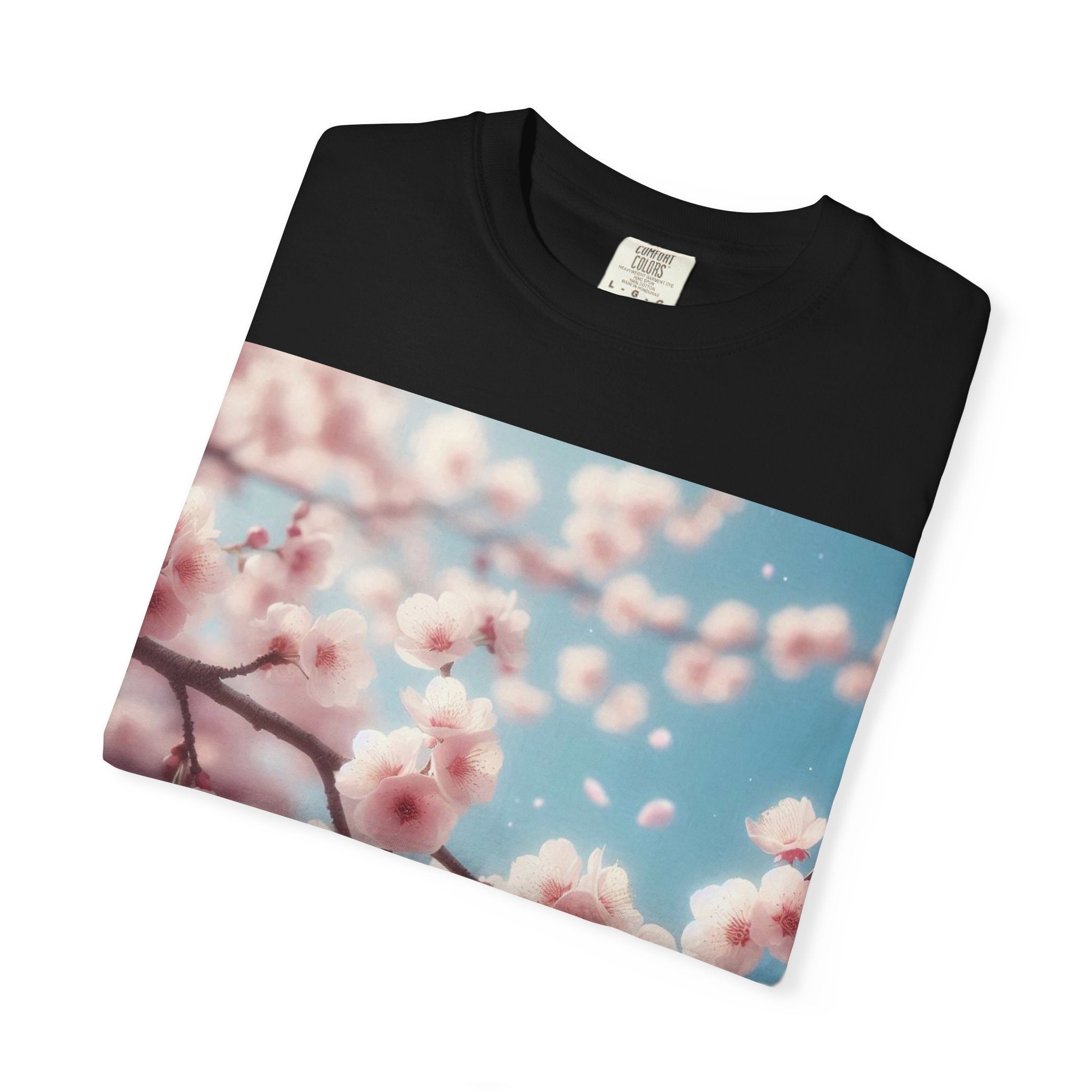 Cherry Blossom Photo T-shirt | Sakura Floral Square Print