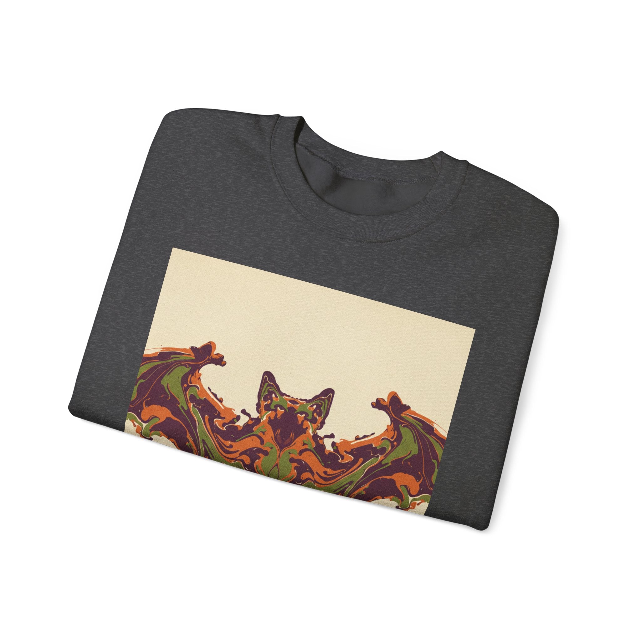 Abstract Bat Rorschach Crewneck Sweatshirt