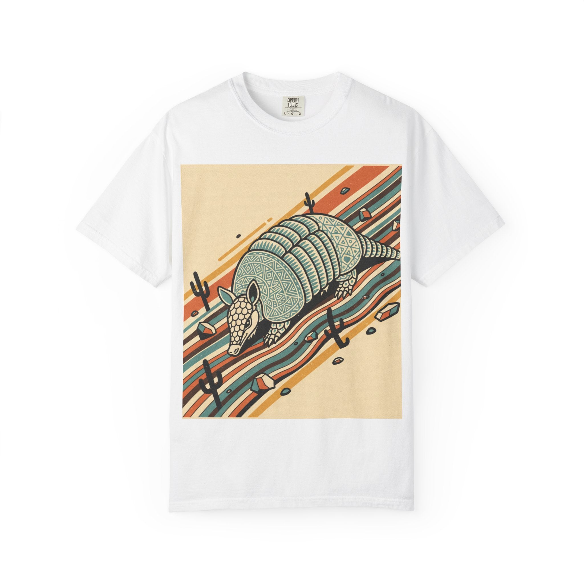 Armadillo Desert Graphic T-Shirt — Retro Southwest Vibe