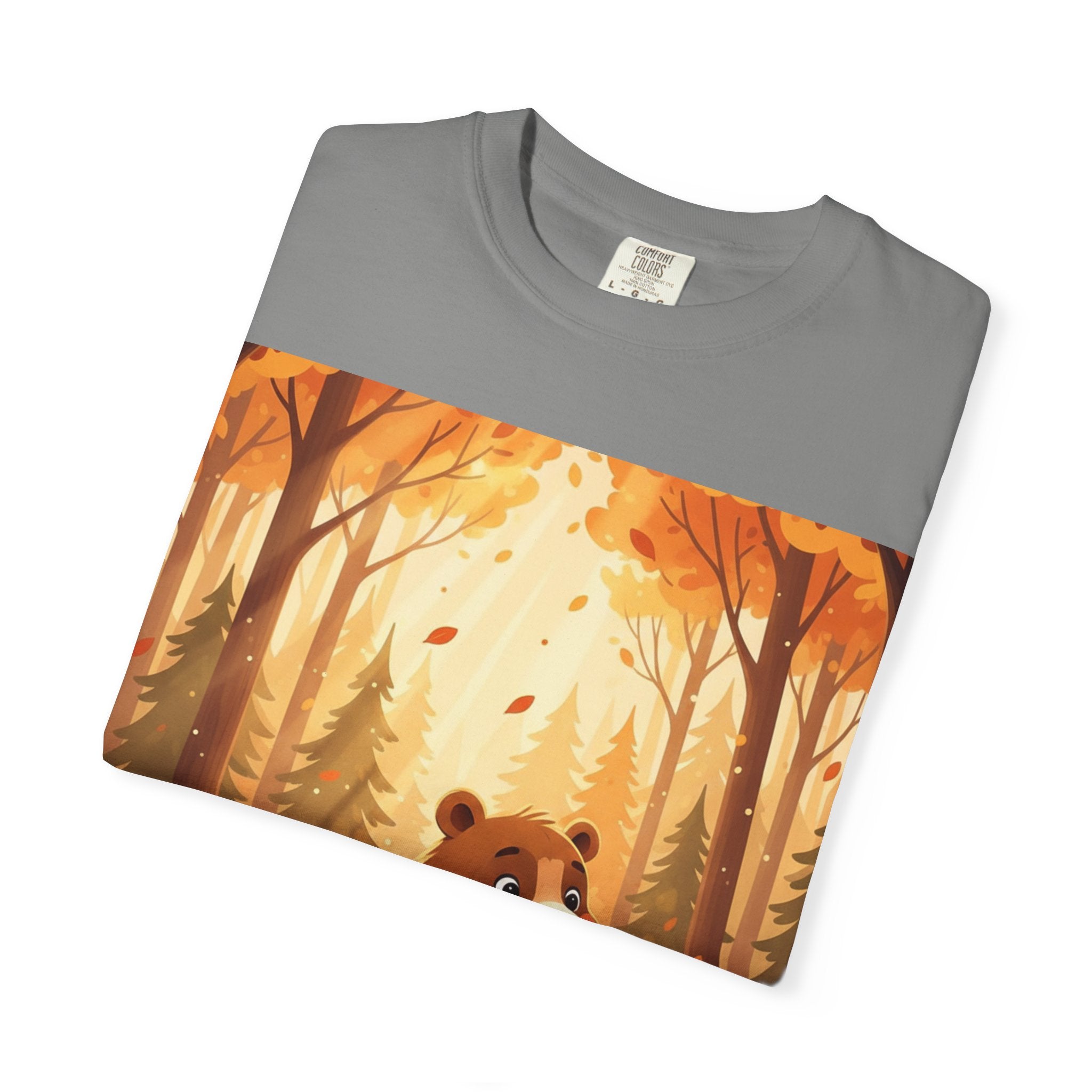 Autumn Forest Bear T-Shirt — Cute Woodland Bear Fall Graphic Tee