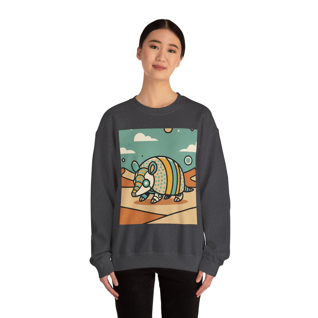 Armadillo Graphic Sweatshirt — Cute Desert Animal Crewneck