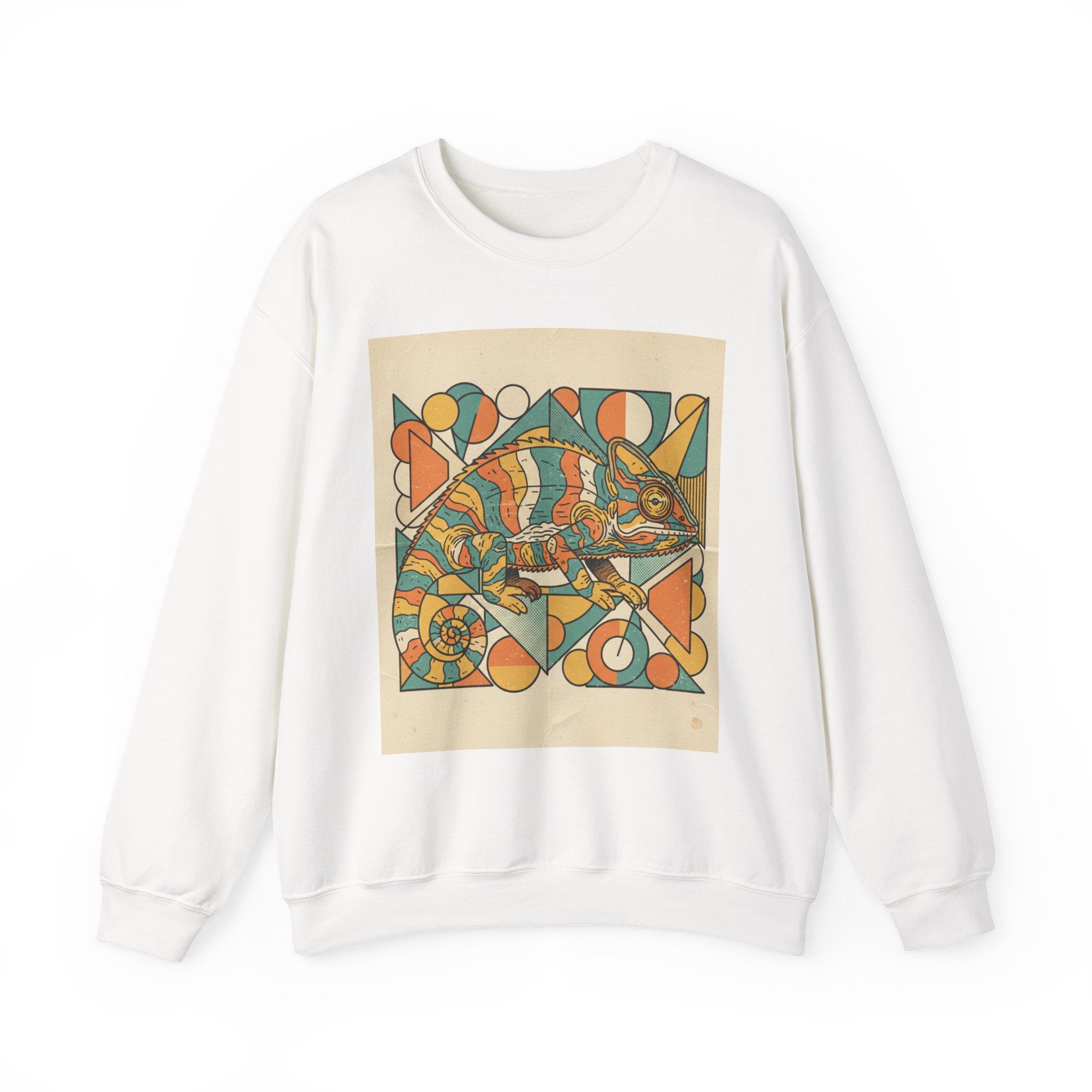Abstract Colorful Fish Crewneck Sweatshirt