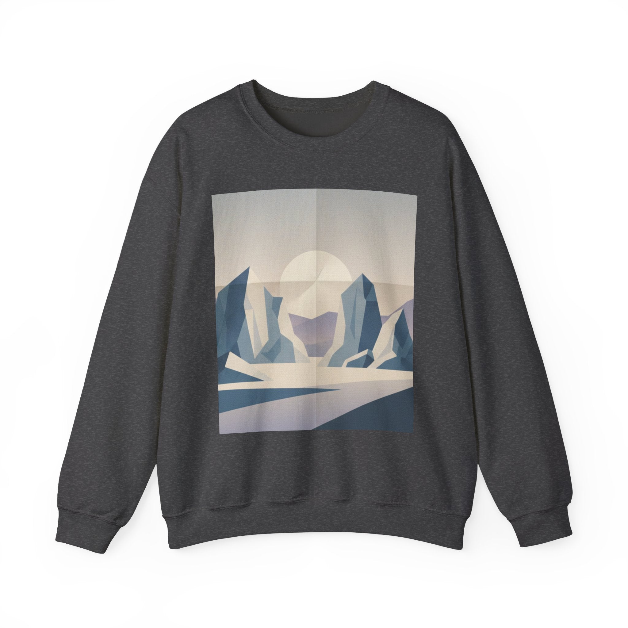 Abstract Arctic Sunset Crewneck Sweatshirt