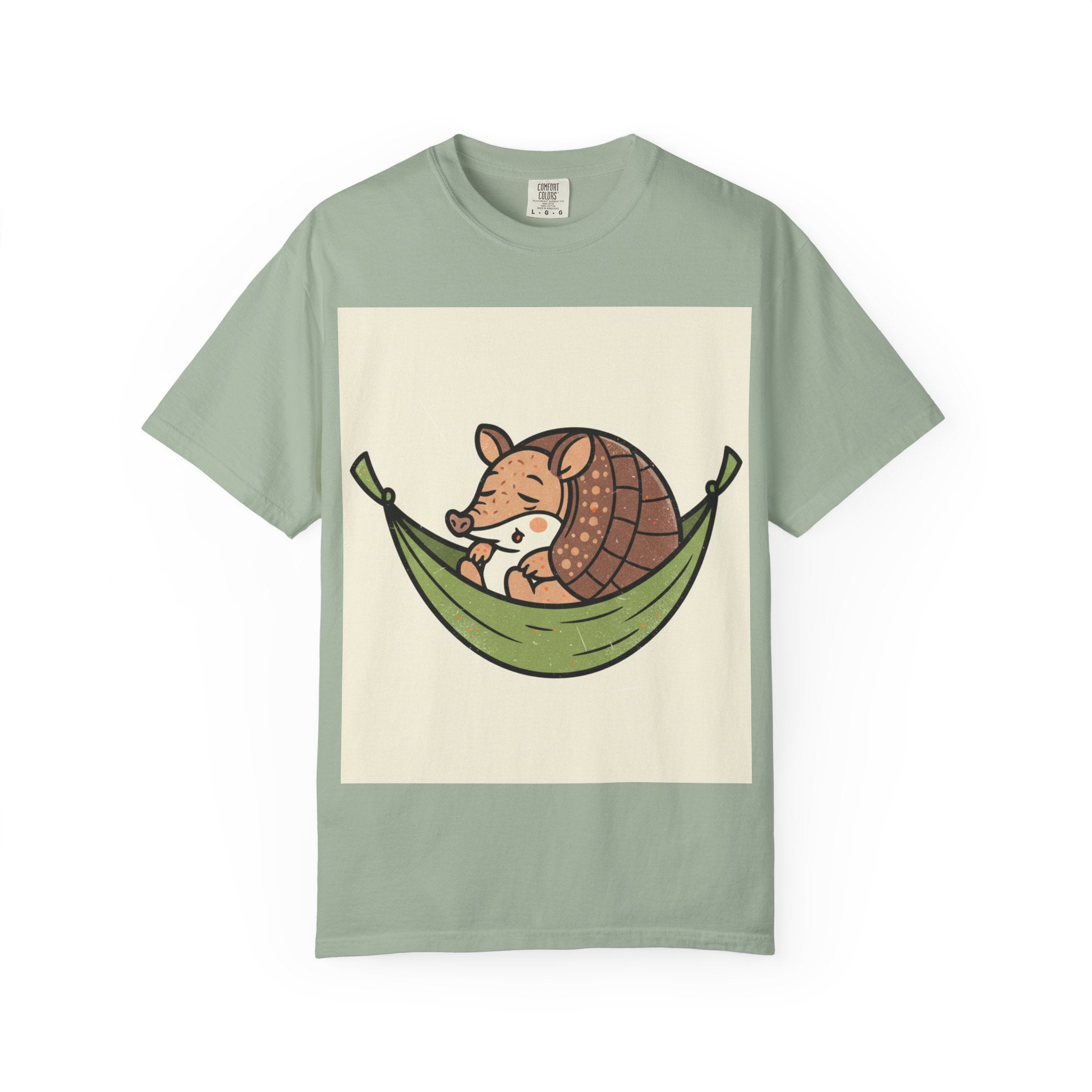 Armadillo Hammock T-Shirt — Cute Relaxing Animal Graphic Tee
