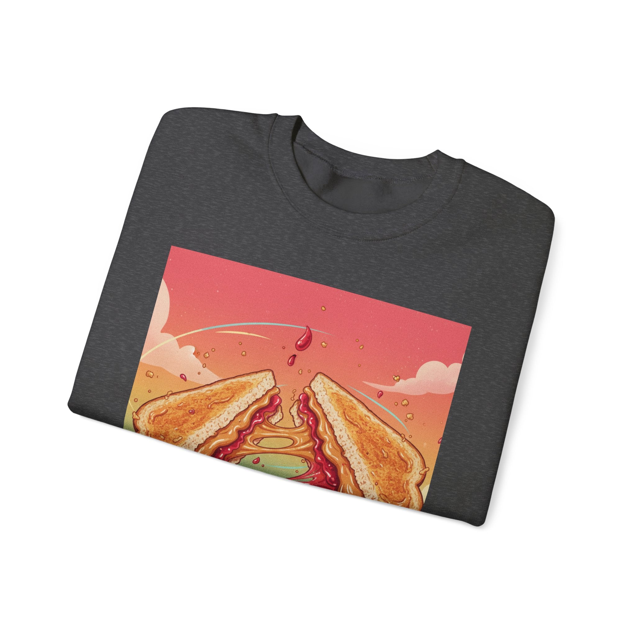 1970s Retro Capybara Disco Crewneck Sweatshirt with Roller Skating Basement Illustration