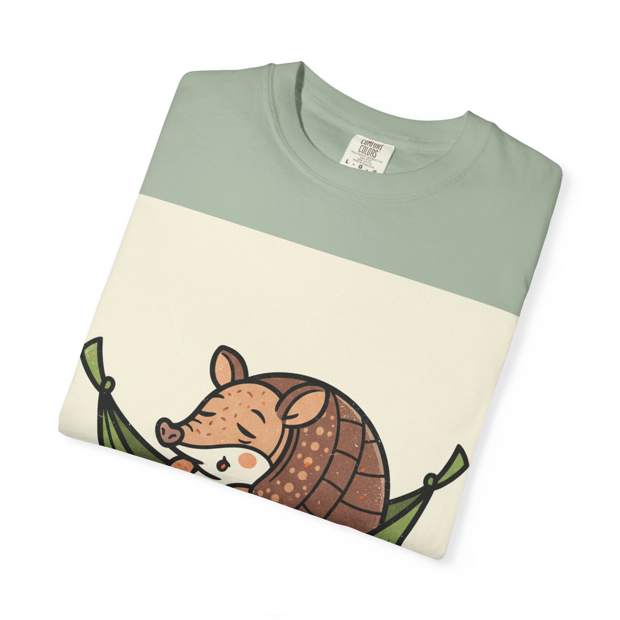 Armadillo Hammock T-Shirt — Cute Relaxing Animal Graphic Tee