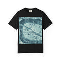 Abstract Water Bubble T-Shirt — Blue Liquid Texture Graphic Tee