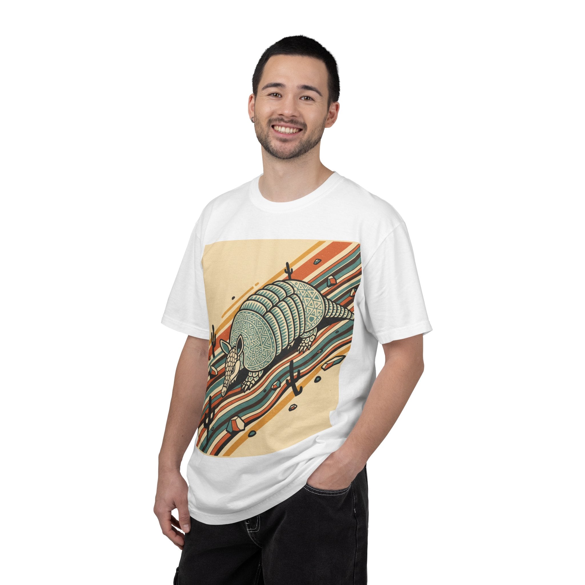 Armadillo Desert Graphic T-Shirt — Retro Southwest Vibe