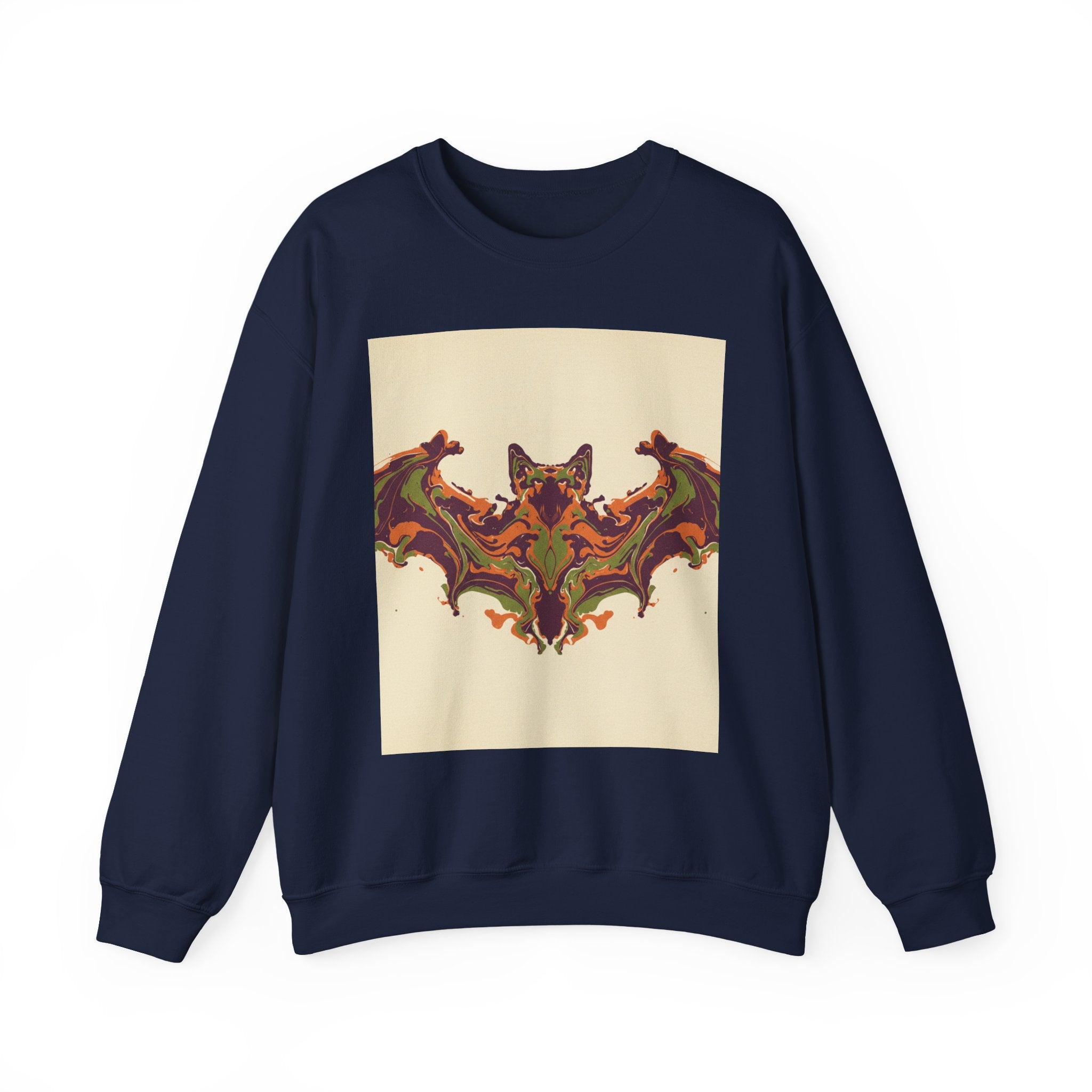 Abstract Bat Rorschach Crewneck Sweatshirt