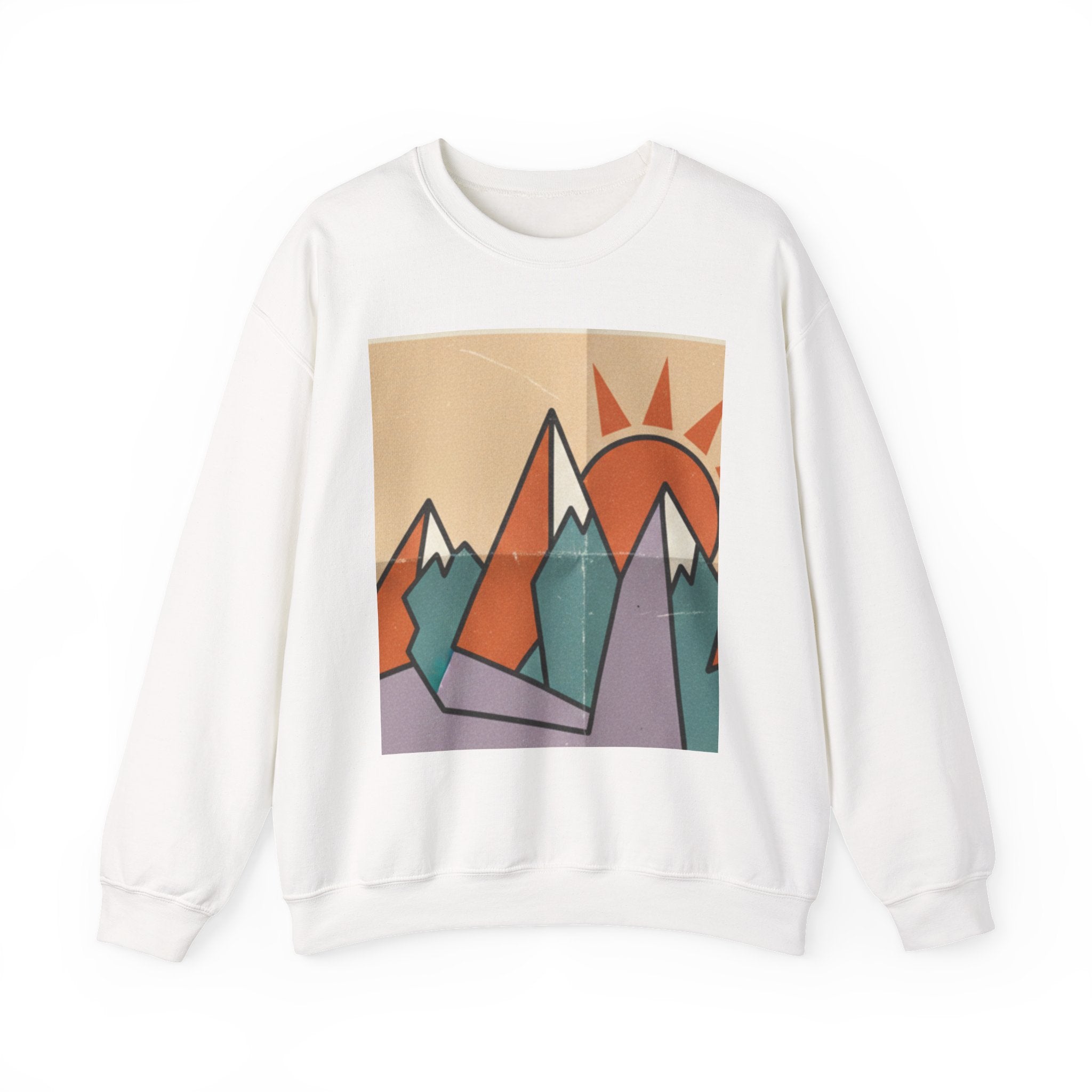 Abstract Sunset Mountains Sweatshirt