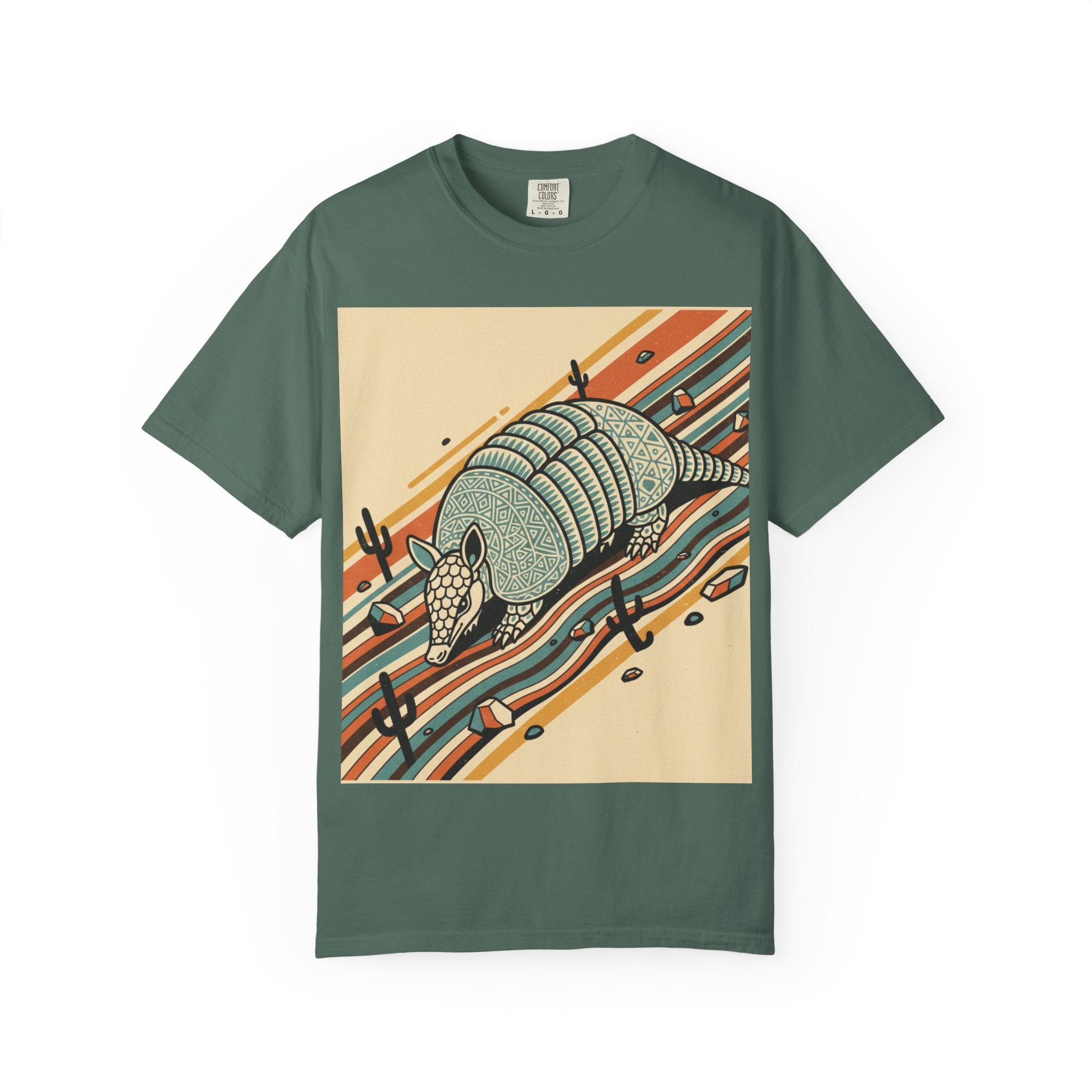 Armadillo Desert Graphic T-Shirt — Retro Southwest Vibe