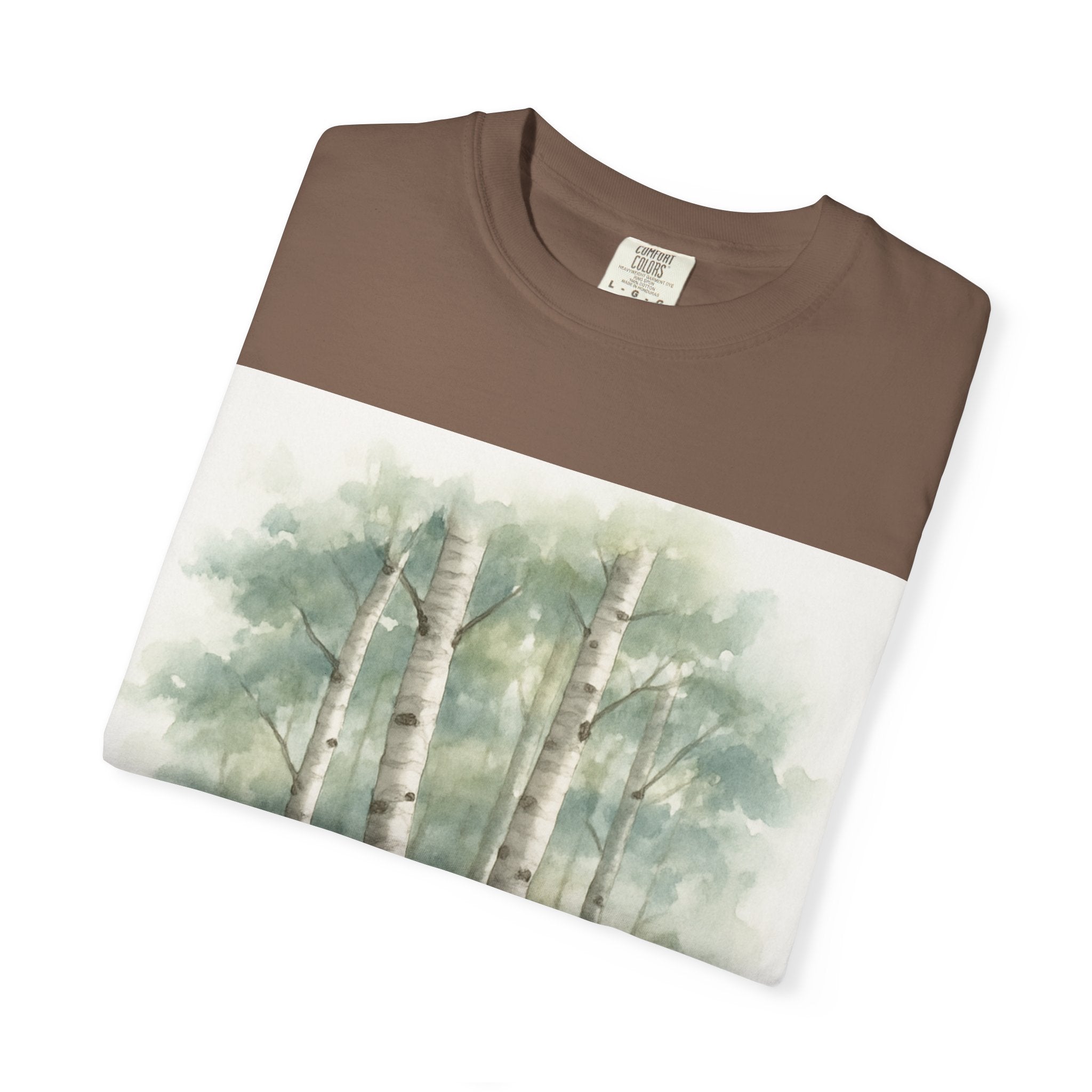 Birch Trees T-shirt | Watercolor Forest Print
