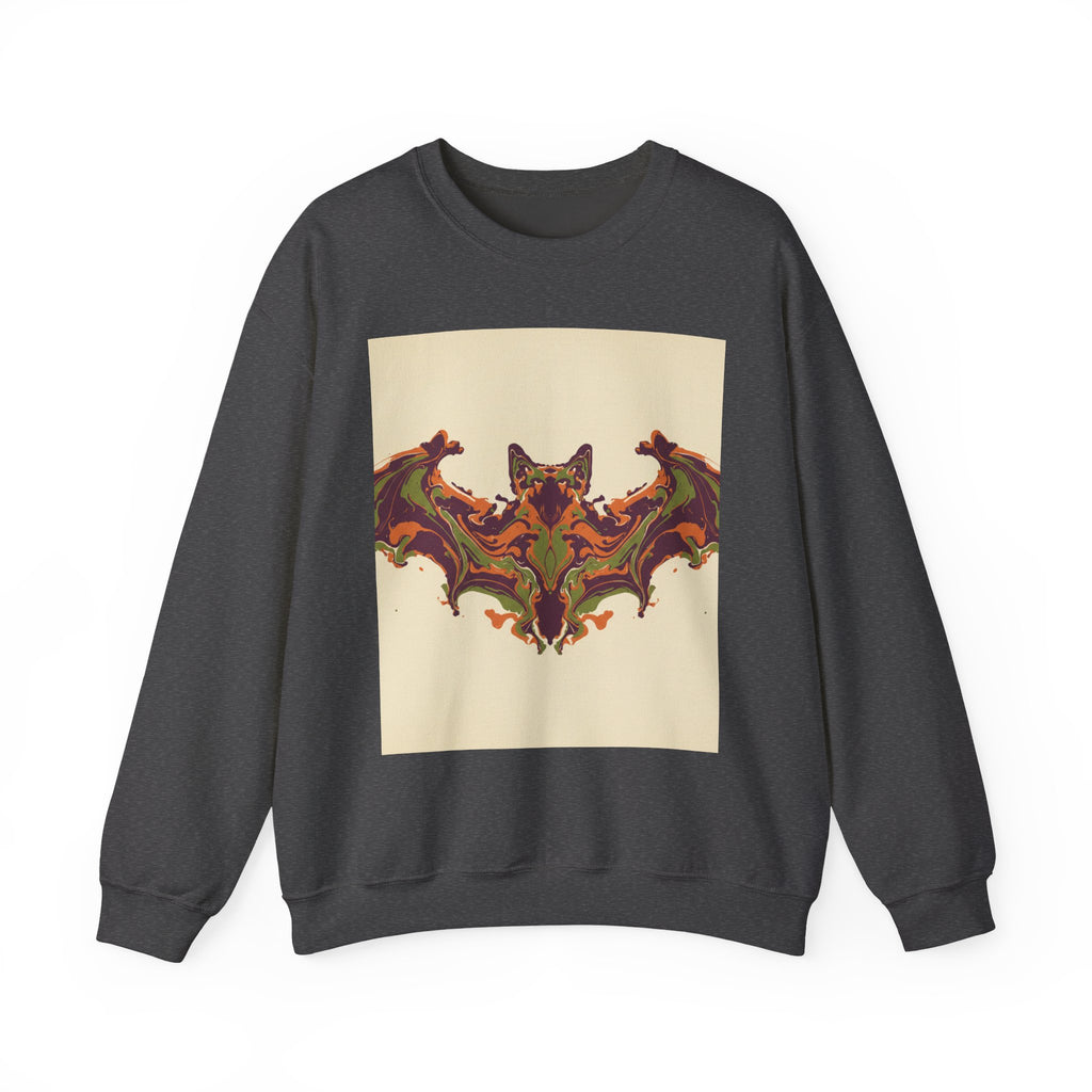 Abstract Bat Rorschach Crewneck Sweatshirt
