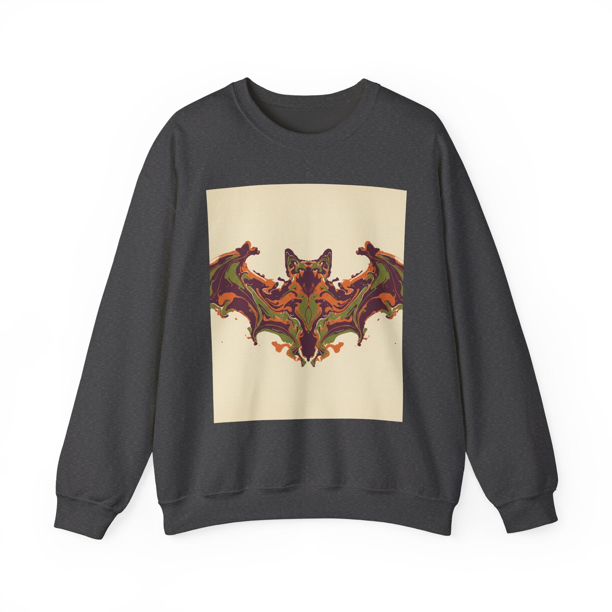 Abstract Bat Rorschach Crewneck Sweatshirt