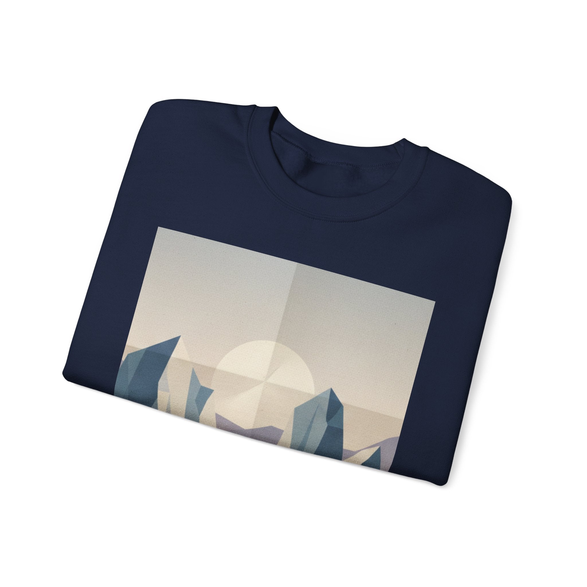 Abstract Arctic Sunset Crewneck Sweatshirt