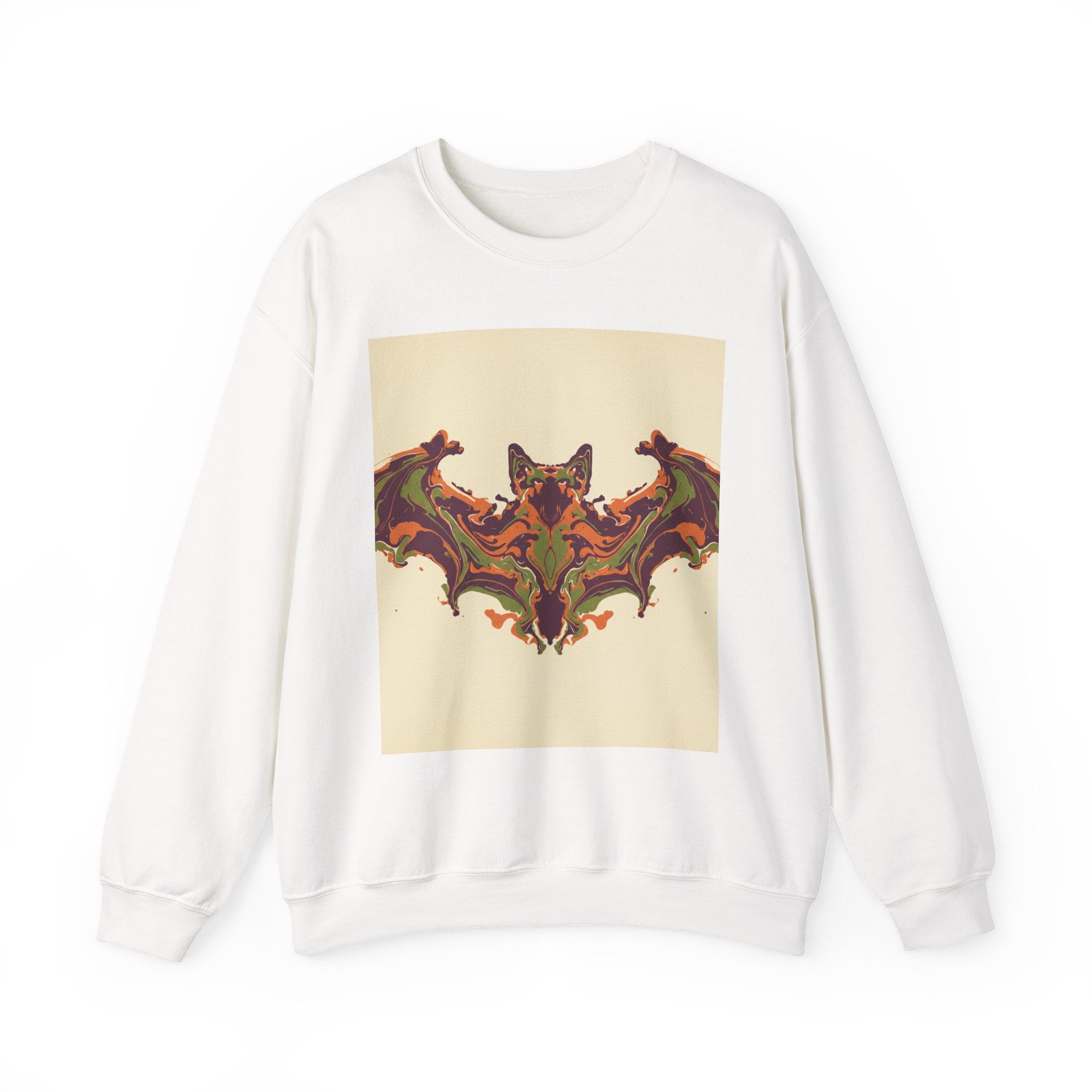 Abstract Bat Rorschach Crewneck Sweatshirt