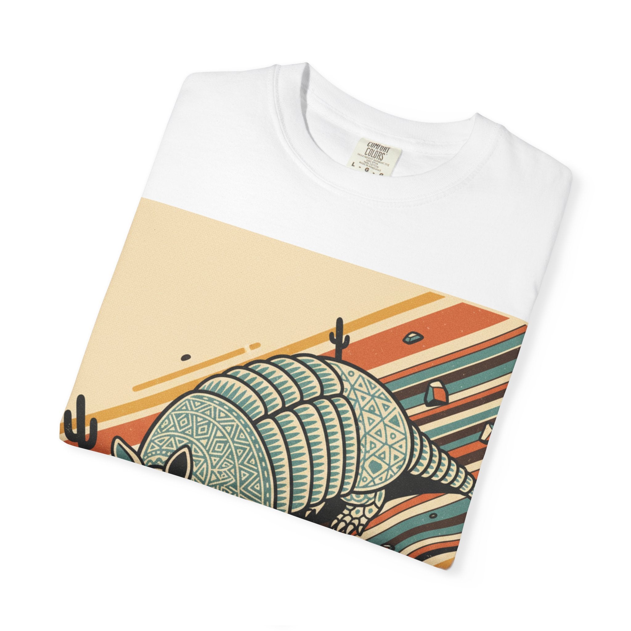 Armadillo Desert Graphic T-Shirt — Retro Southwest Vibe