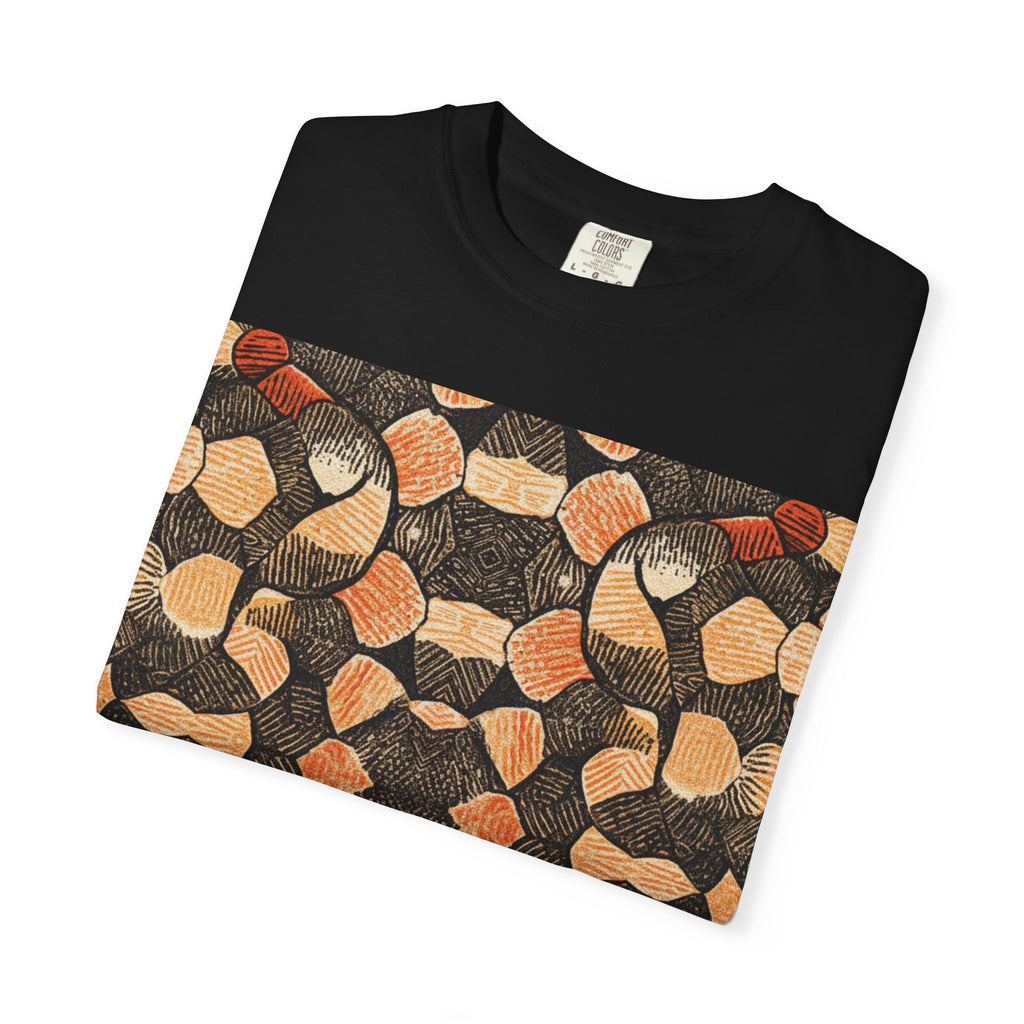 Abstract Earth-Tone Pattern T-Shirt
