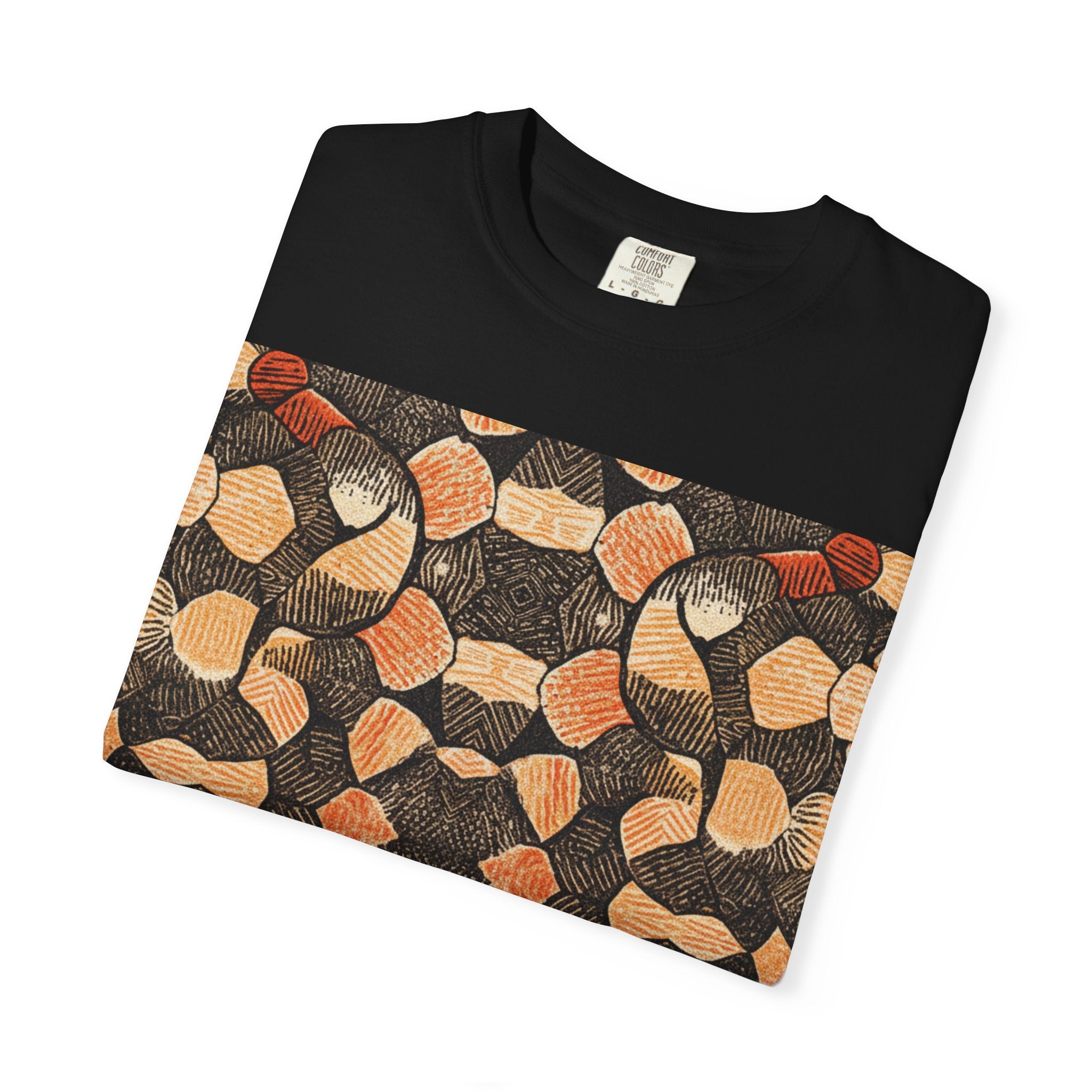 Abstract Earth-Tone Pattern T-Shirt