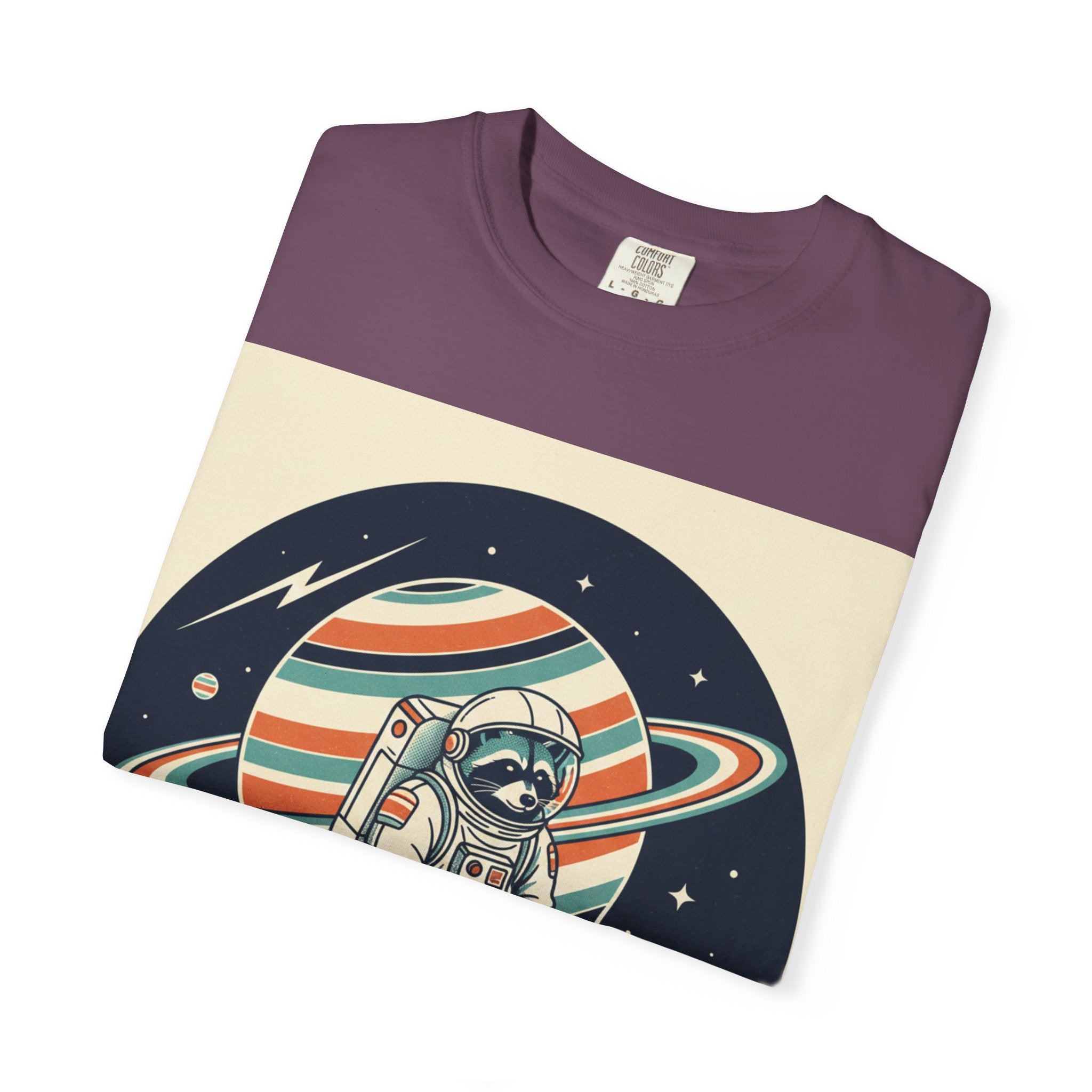 Astronaut Pug Planet T-Shirt — Retro Space Dog Graphic Tee