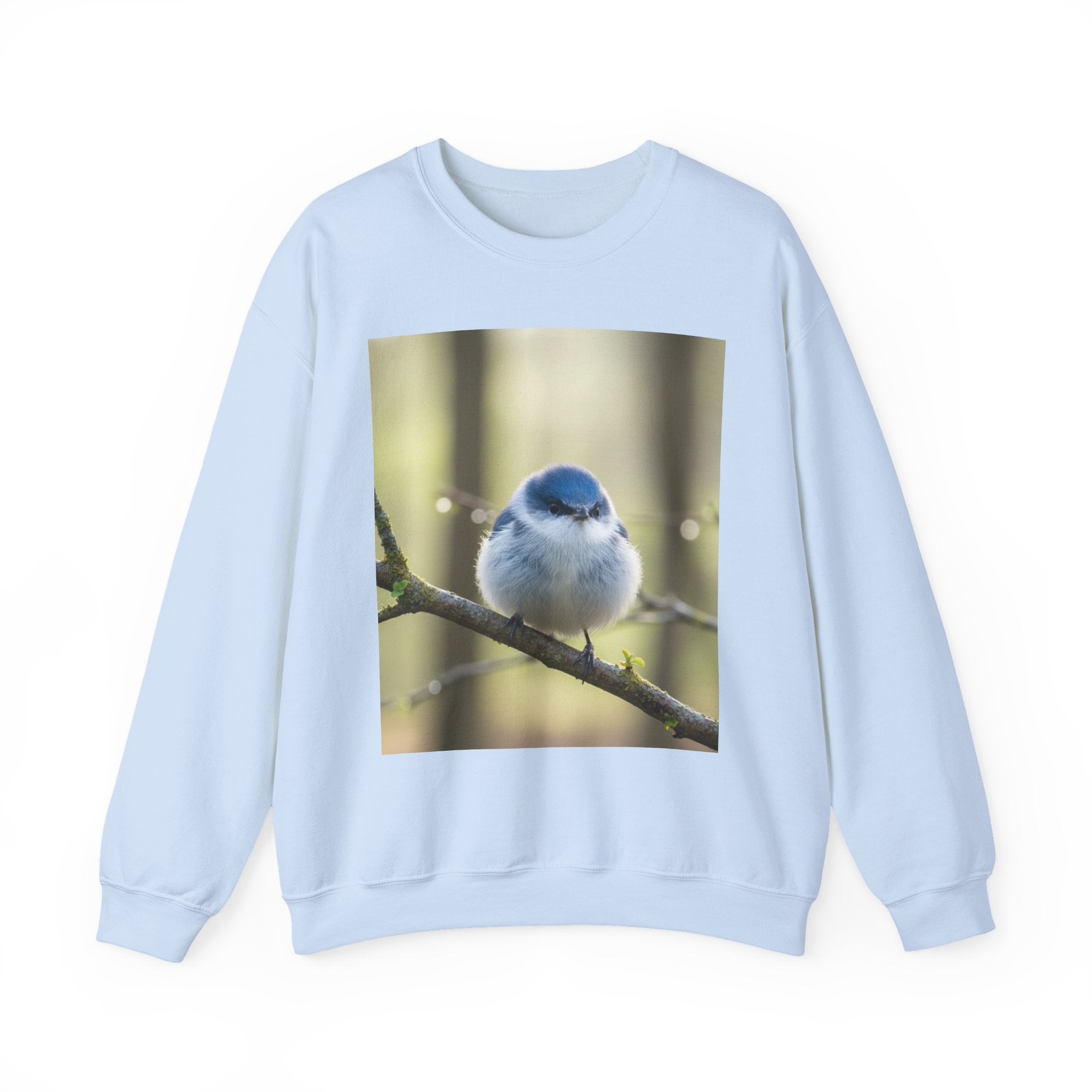 Blue Tit Bird Photo Crewneck Sweatshirt | Nature Wildlife