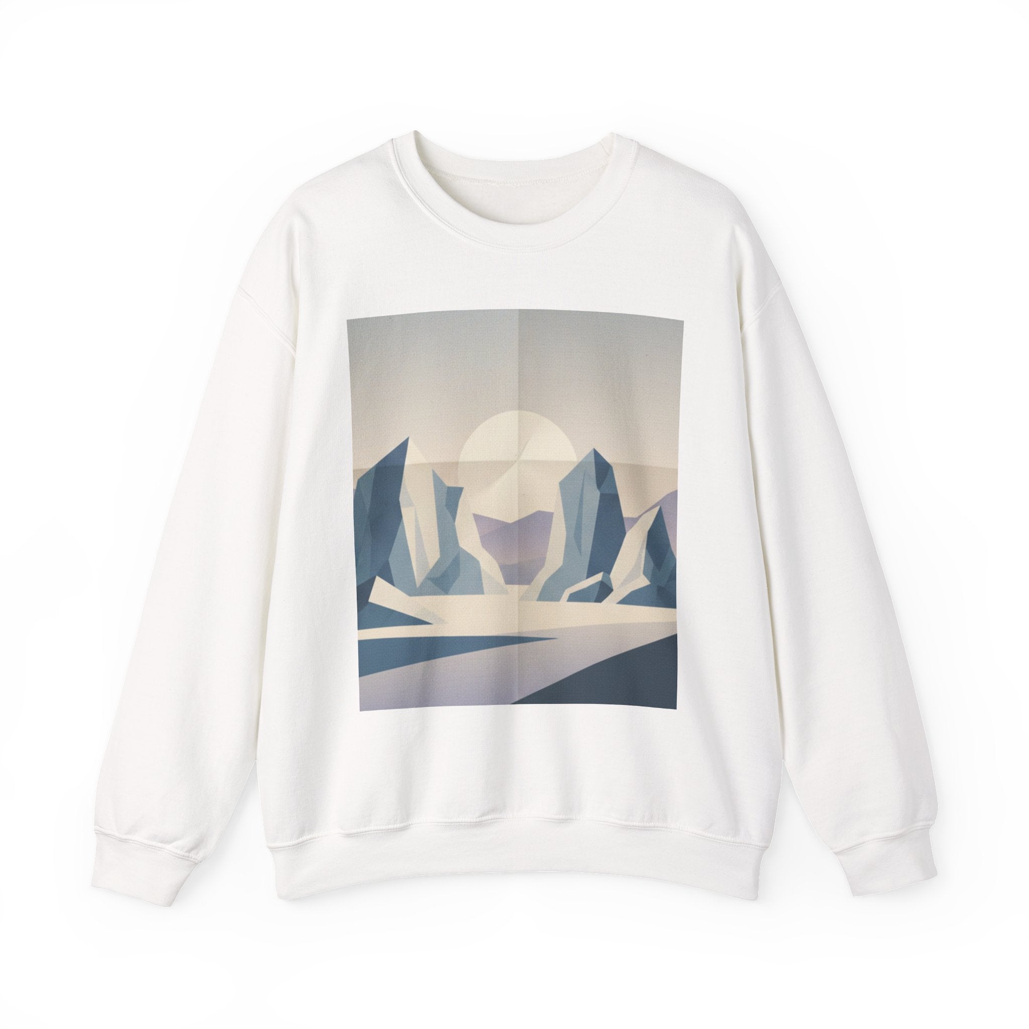 Abstract Arctic Sunset Crewneck Sweatshirt