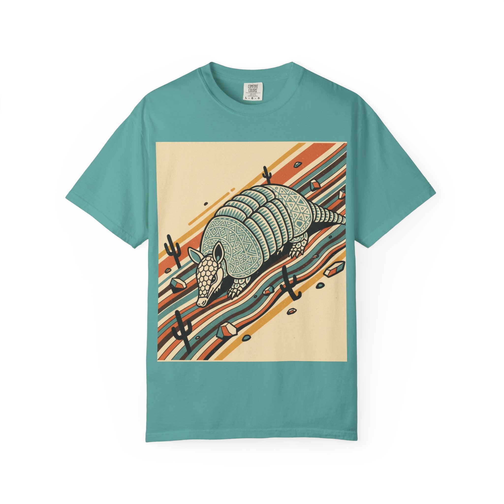 Armadillo Desert Graphic T-Shirt — Retro Southwest Vibe