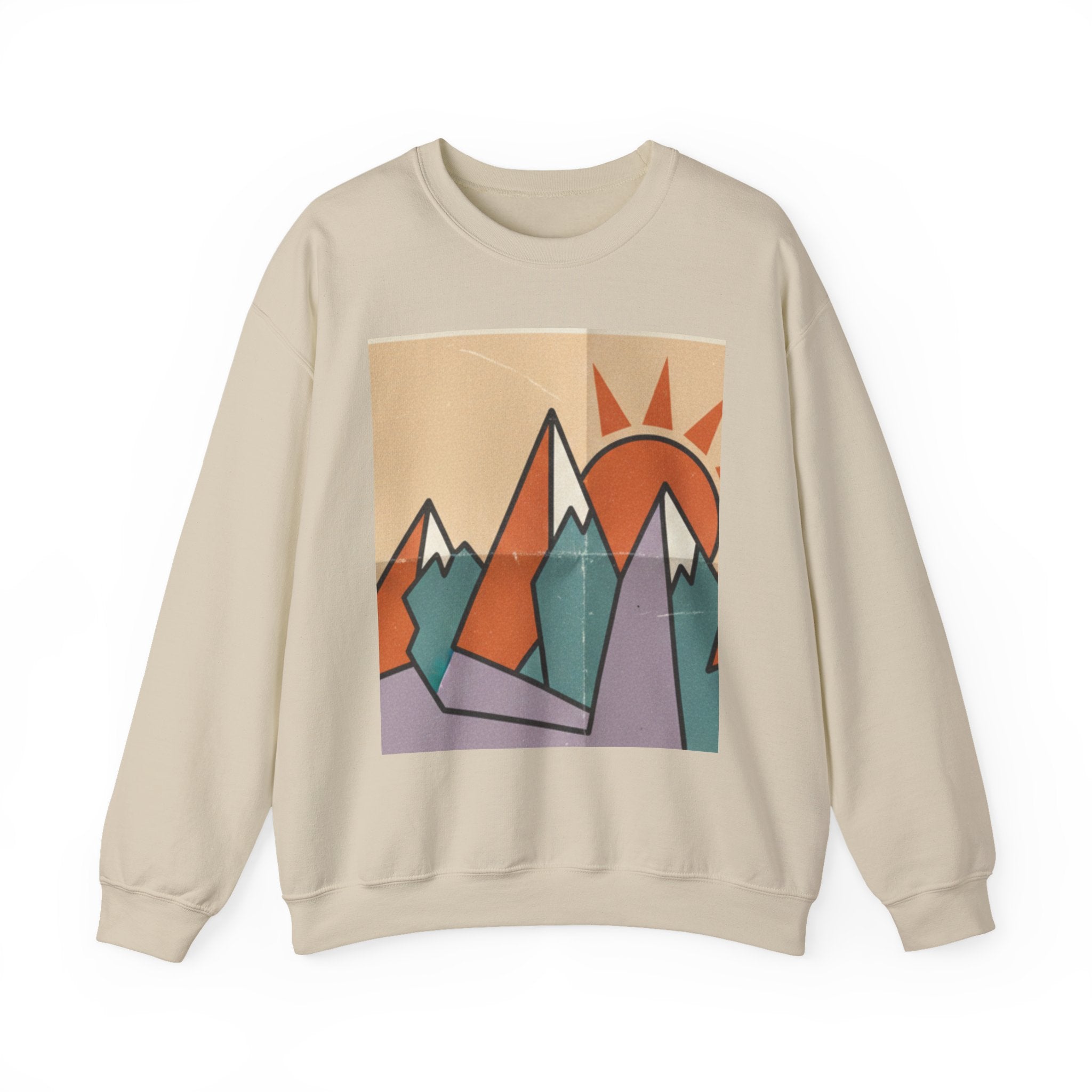 Abstract Sunset Mountains Sweatshirt