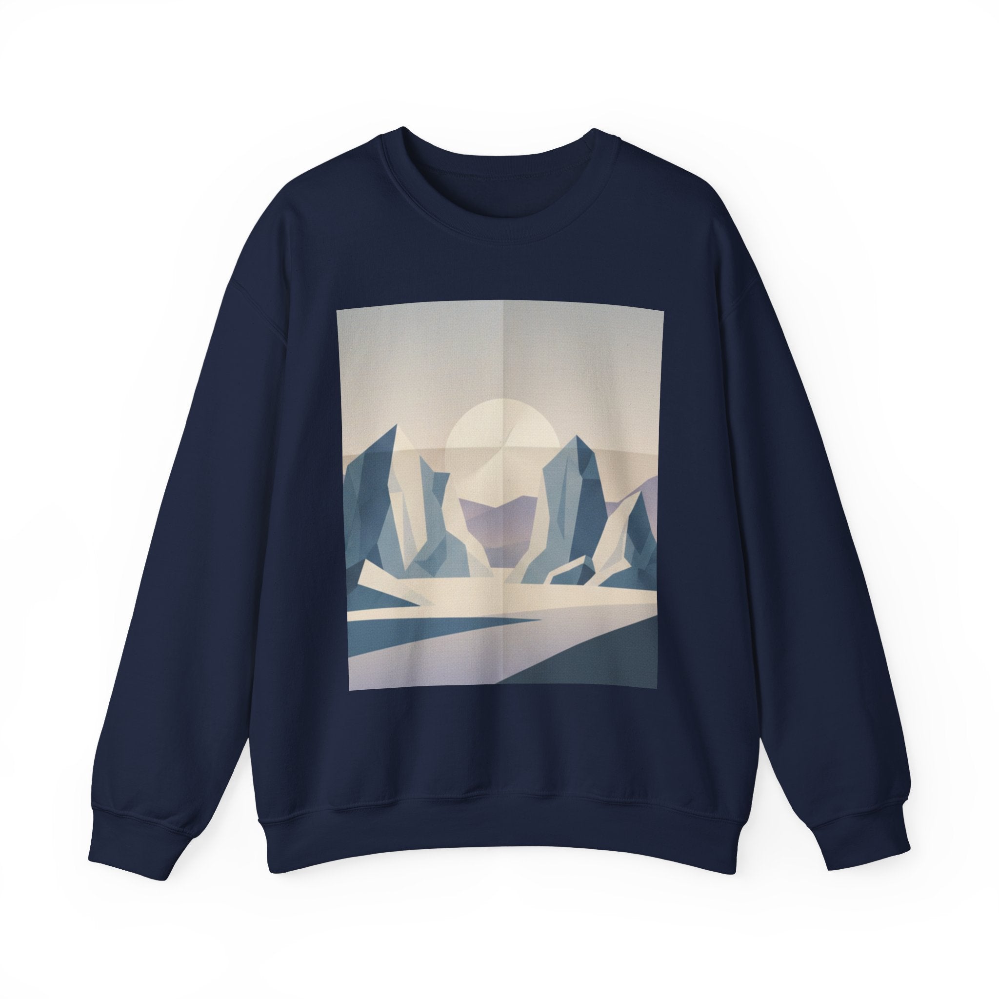 Abstract Arctic Sunset Crewneck Sweatshirt