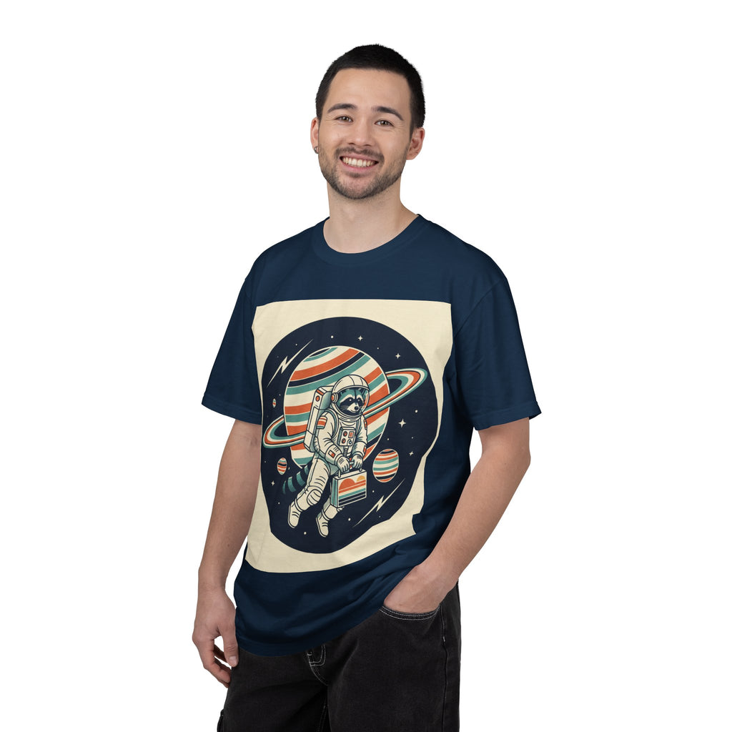Astronaut Pug Planet T-Shirt — Retro Space Dog Graphic Tee