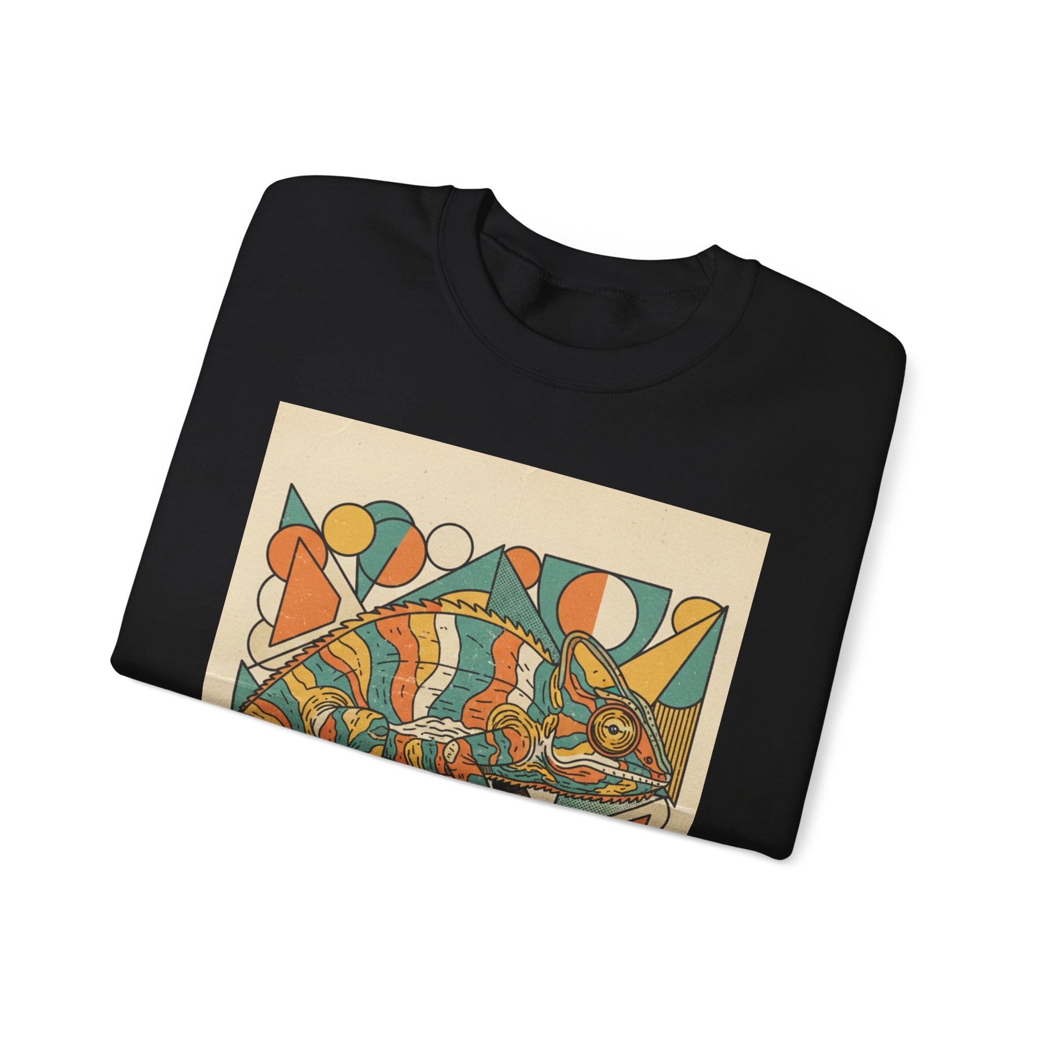 Abstract Colorful Fish Crewneck Sweatshirt