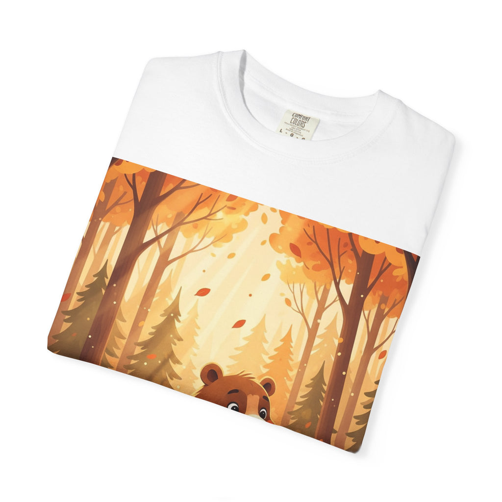 Autumn Forest Bear T-Shirt — Cute Woodland Bear Fall Graphic Tee