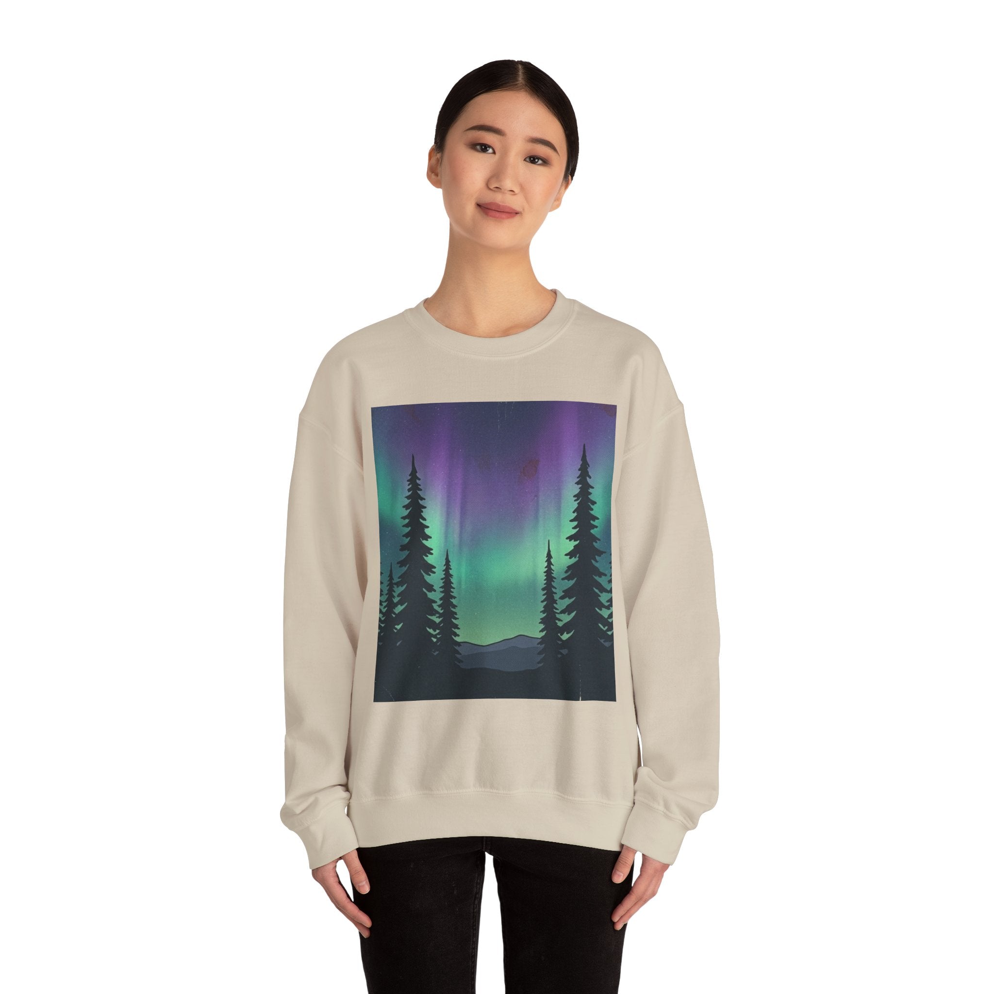 Aurora Forest Crewneck Sweatshirt