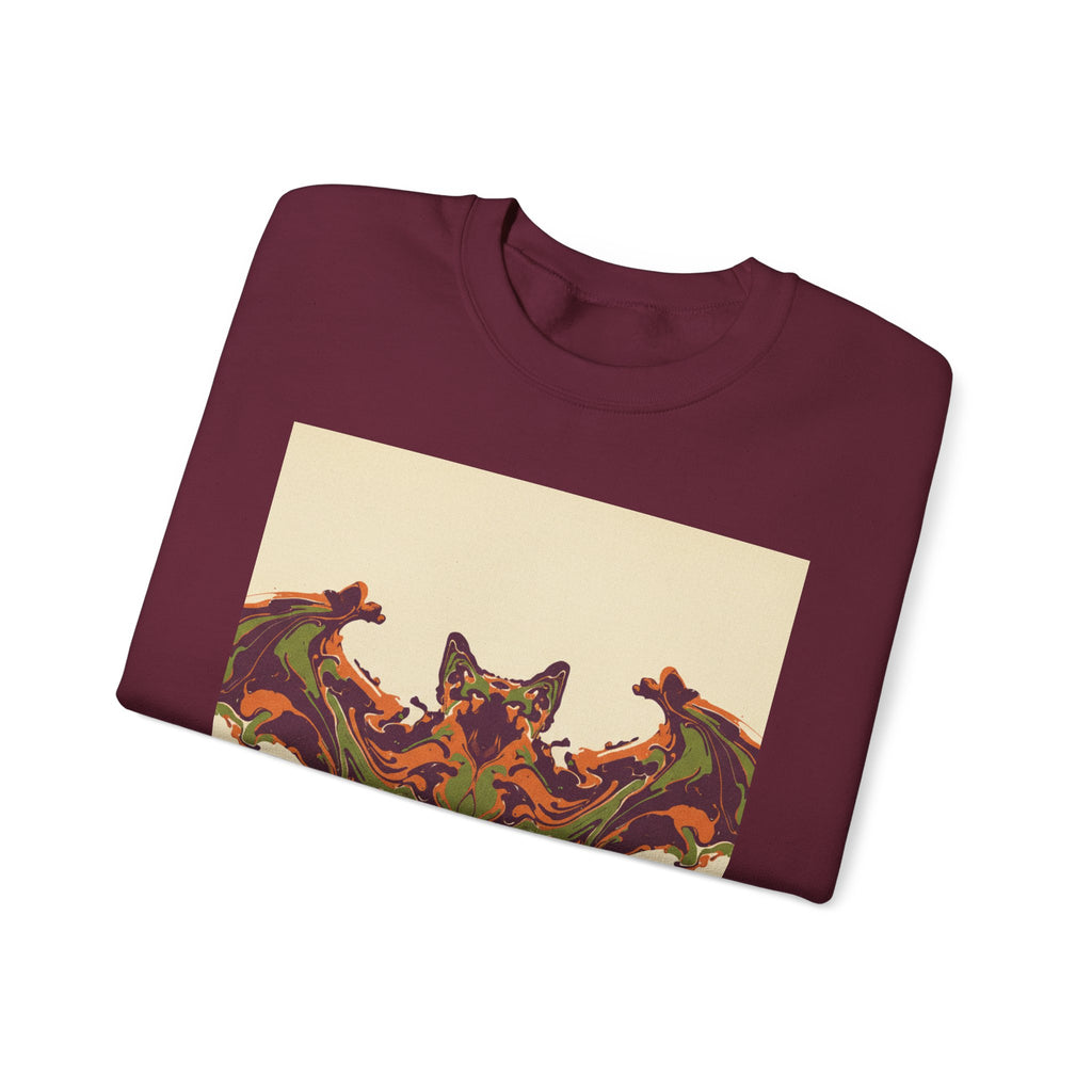 Abstract Bat Rorschach Crewneck Sweatshirt