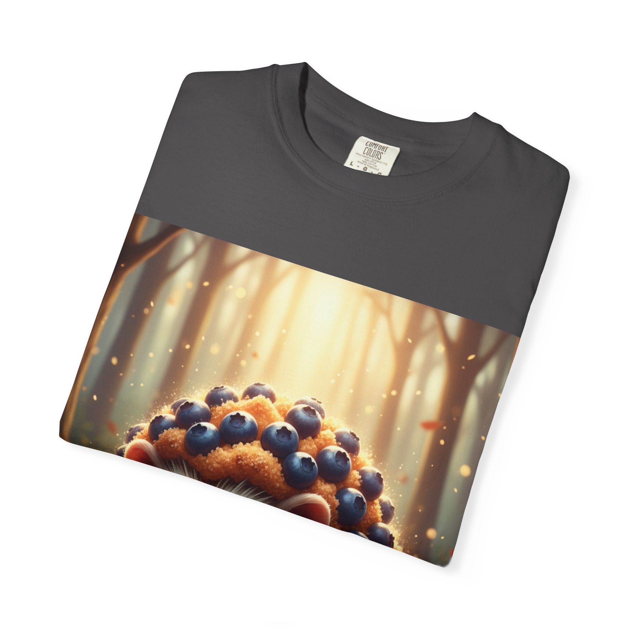 Autumn Acorn Hedgehog T-shirt | Cute Forest Woodland Illustration