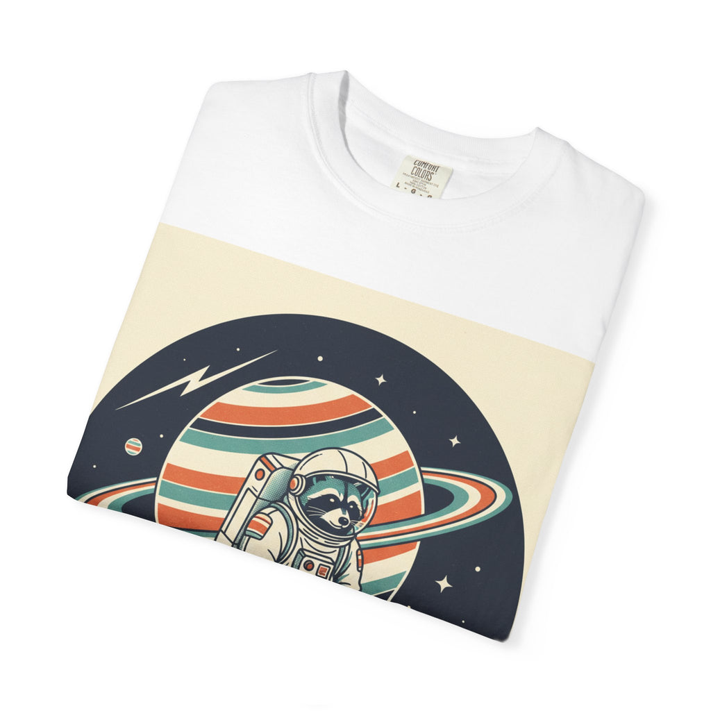 Astronaut Pug Planet T-Shirt — Retro Space Dog Graphic Tee