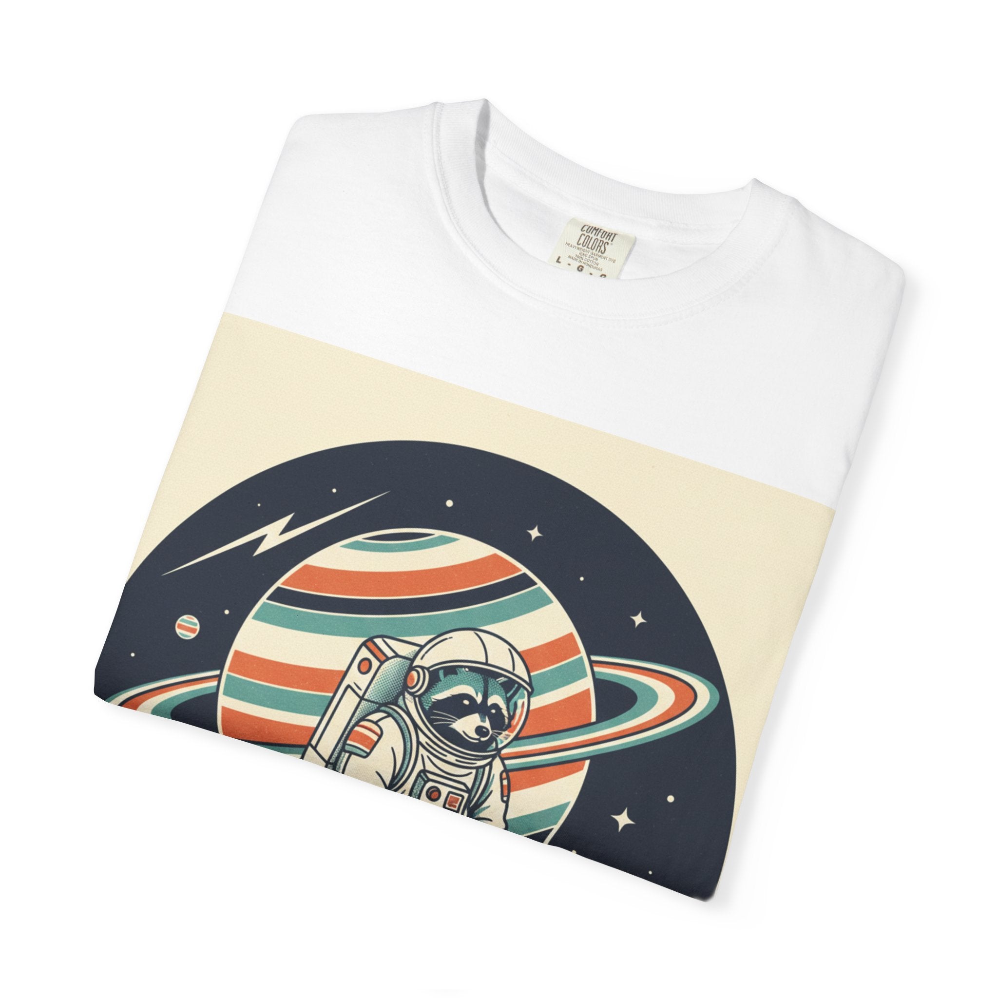 Astronaut Pug Planet T-Shirt — Retro Space Dog Graphic Tee