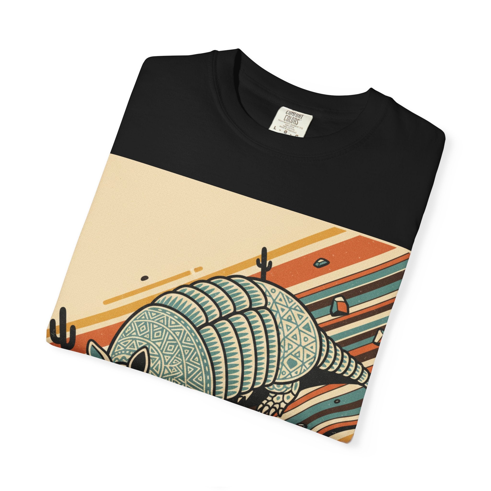 Armadillo Desert Graphic T-Shirt — Retro Southwest Vibe
