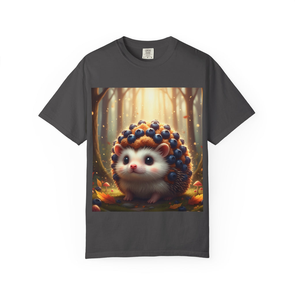 Autumn Acorn Hedgehog T-shirt | Cute Forest Woodland Illustration