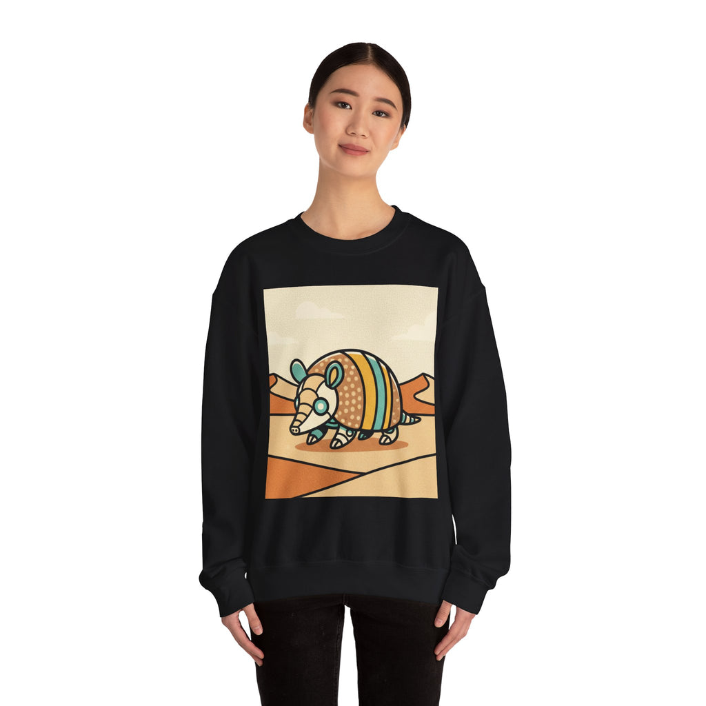 Armadillo Desert Art Crewneck Sweatshirt