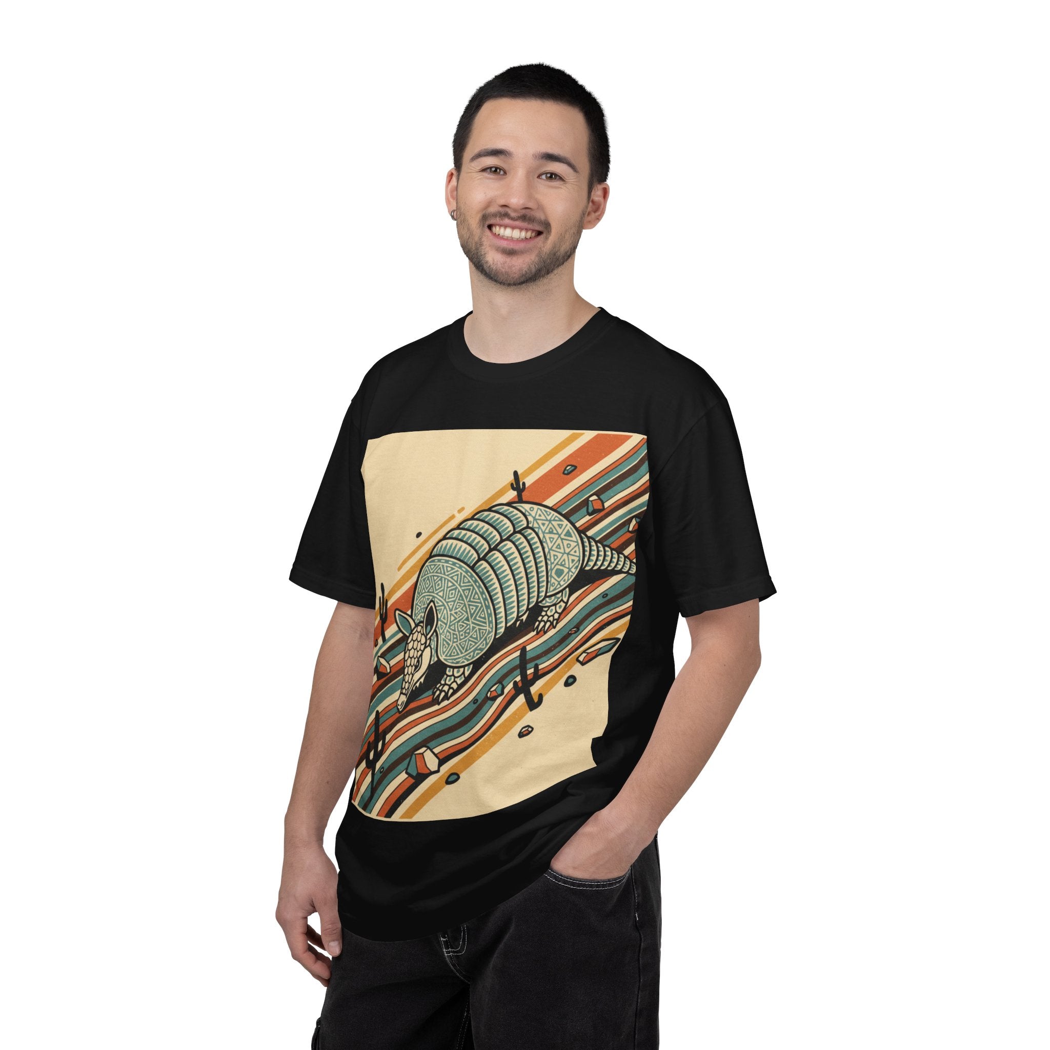 Armadillo Desert Graphic T-Shirt — Retro Southwest Vibe
