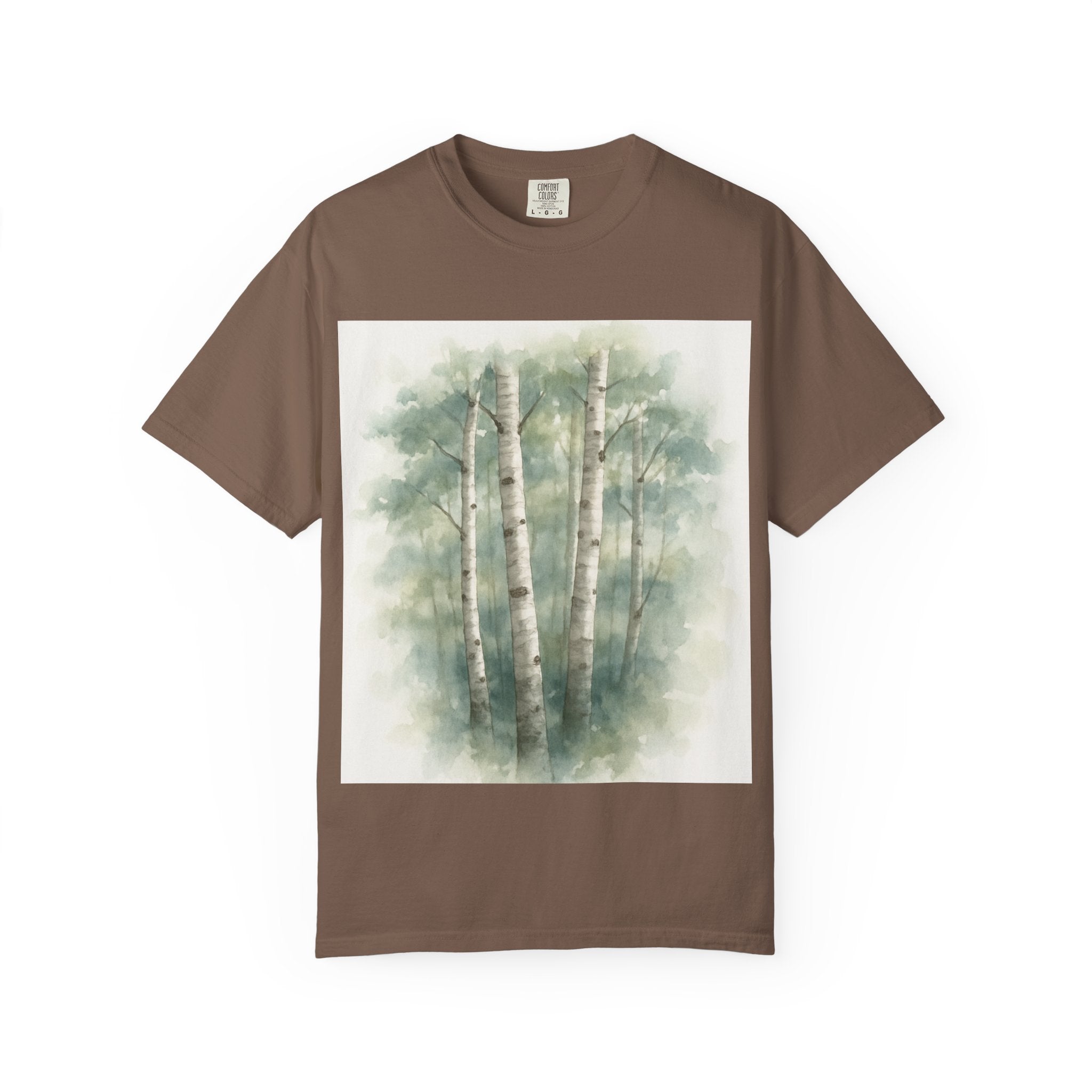 Birch Trees T-shirt | Watercolor Forest Print