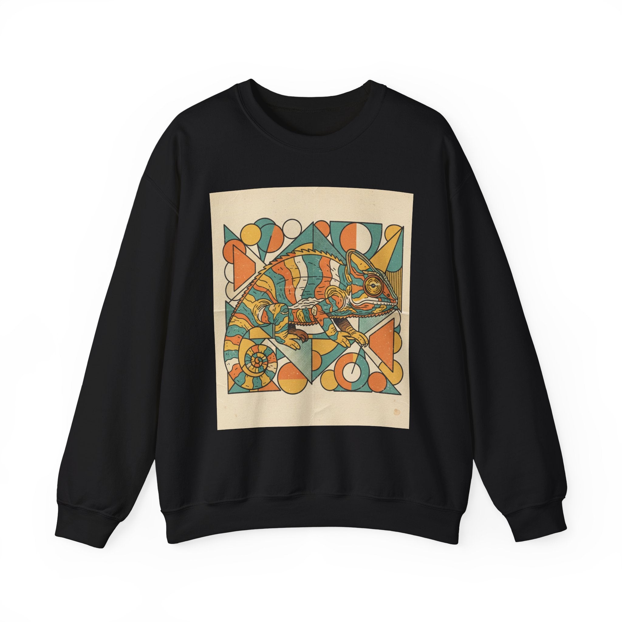 Abstract Colorful Fish Crewneck Sweatshirt