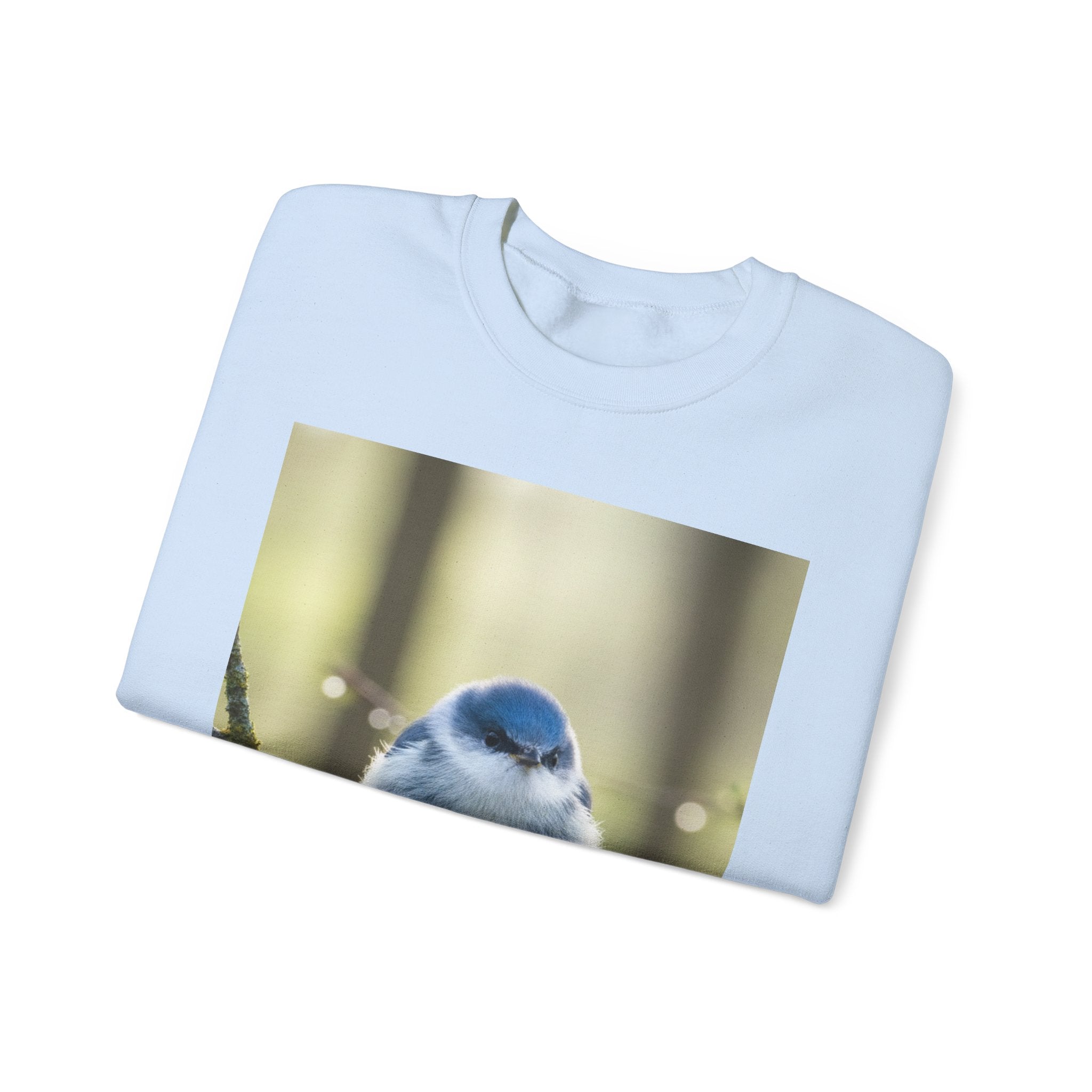 Blue Tit Bird Photo Crewneck Sweatshirt | Nature Wildlife
