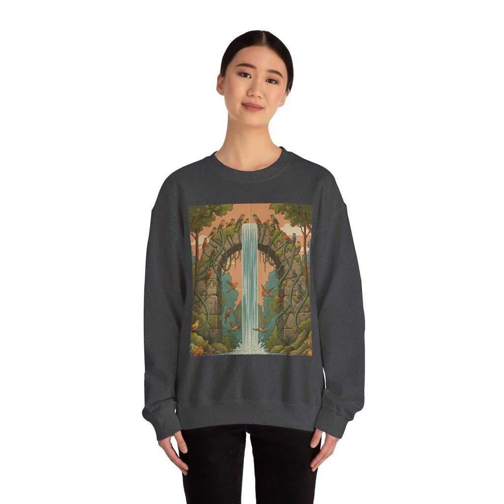 Ancient Stone Arch Crewneck | Surreal Nature Monument