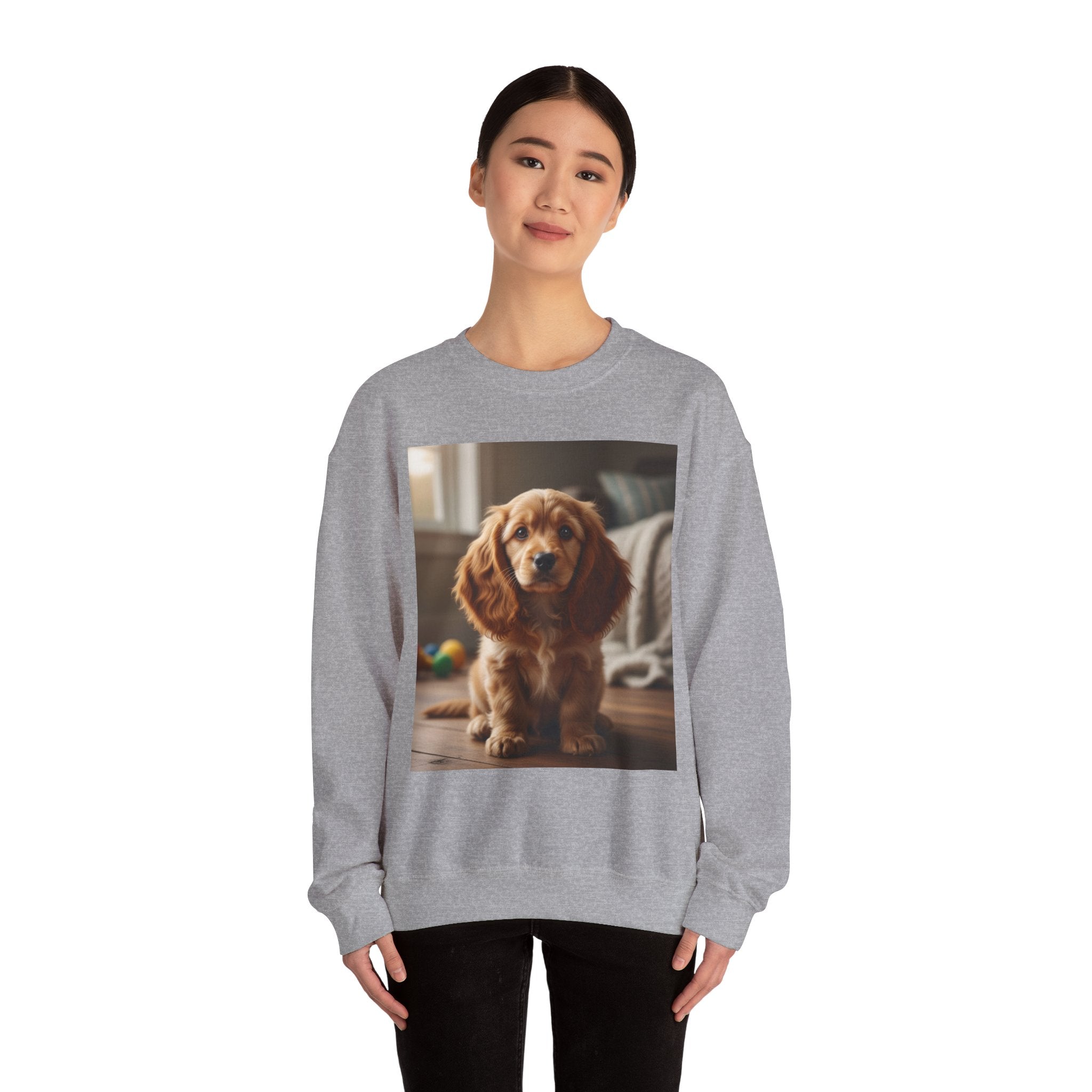 Cavalier King Charles Spaniel Photo Sweatshirt | Puppy Portrait Crewneck